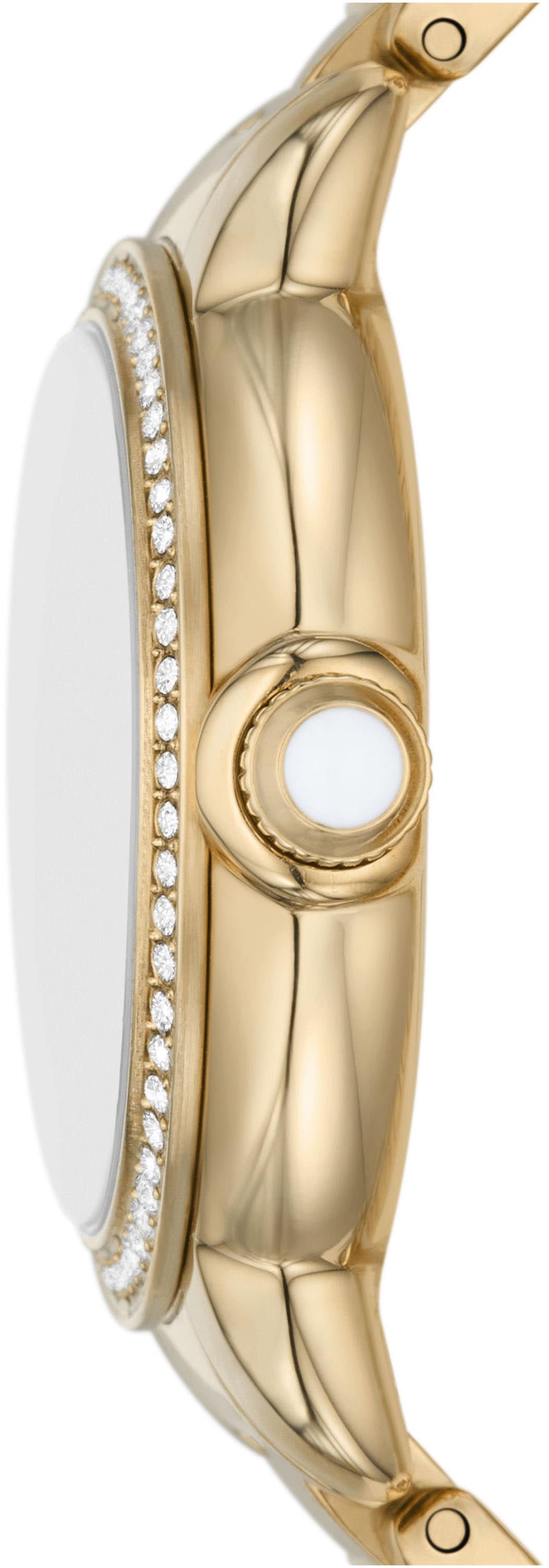 Emporio Armani Quarzuhr, Armbanduhr, Damenuhr, analog, Edelstahlarmband