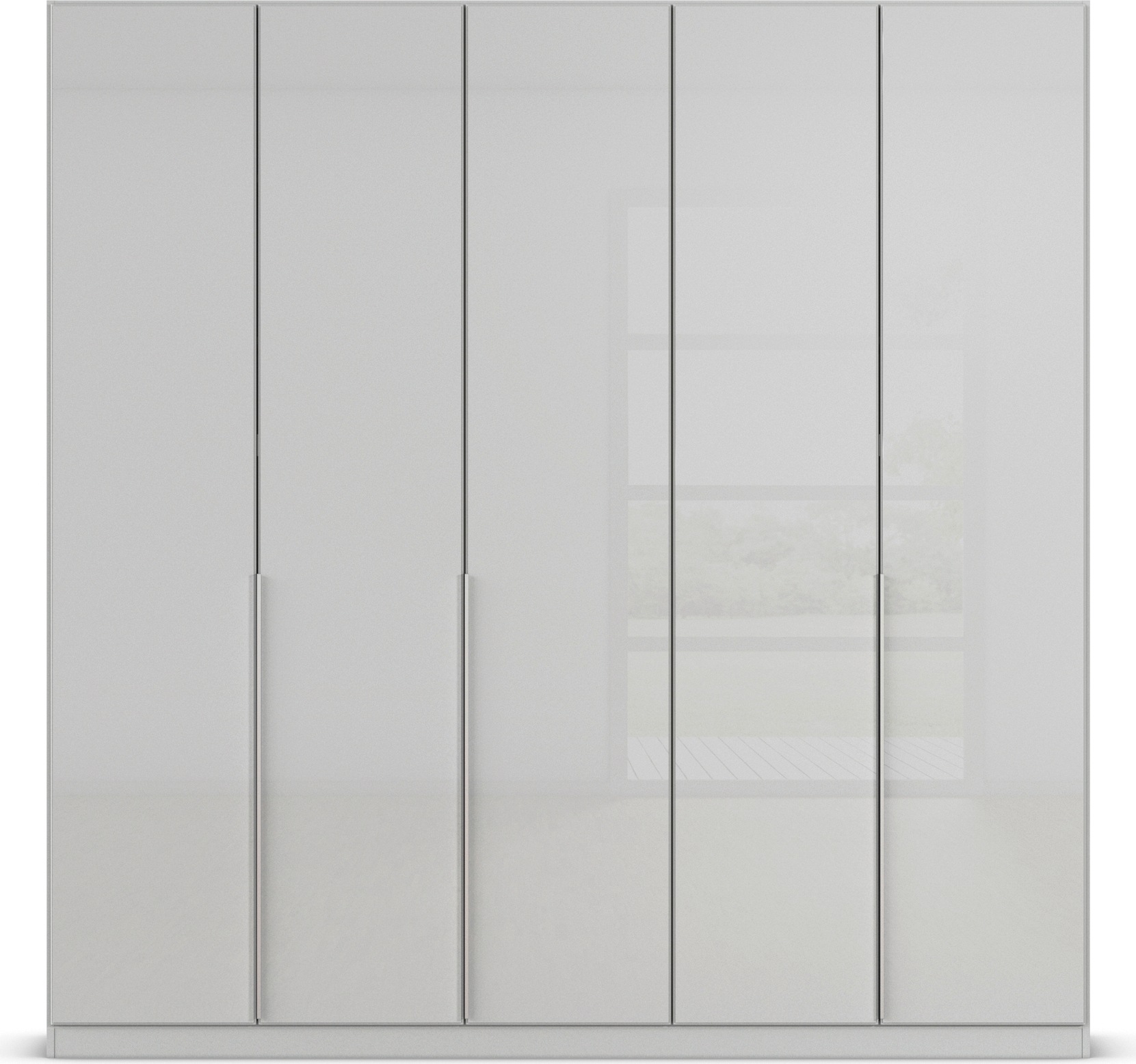 rauch Drehtürenschrank »Kleiderschrank Kleiderschränke Schrank Garderobe AGORDO mit Glasfront«, (in zwei Griff-Farben), durchdachte Innenausstattung, in 6 Breiten und 2 Höhen MADE IN GERMANY