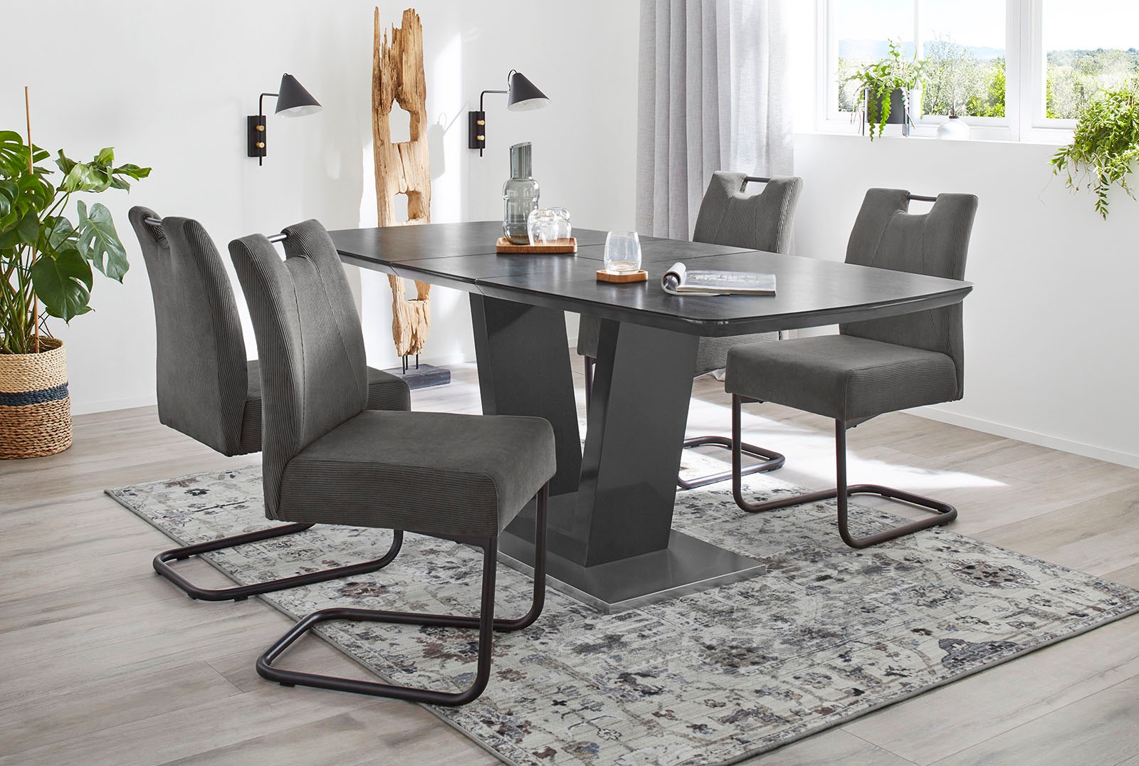 Jockenhöfer Gruppe Freischwinger "Rene" (Set) 2 Stk.mit Tonnenfederkern, pr günstig online kaufen