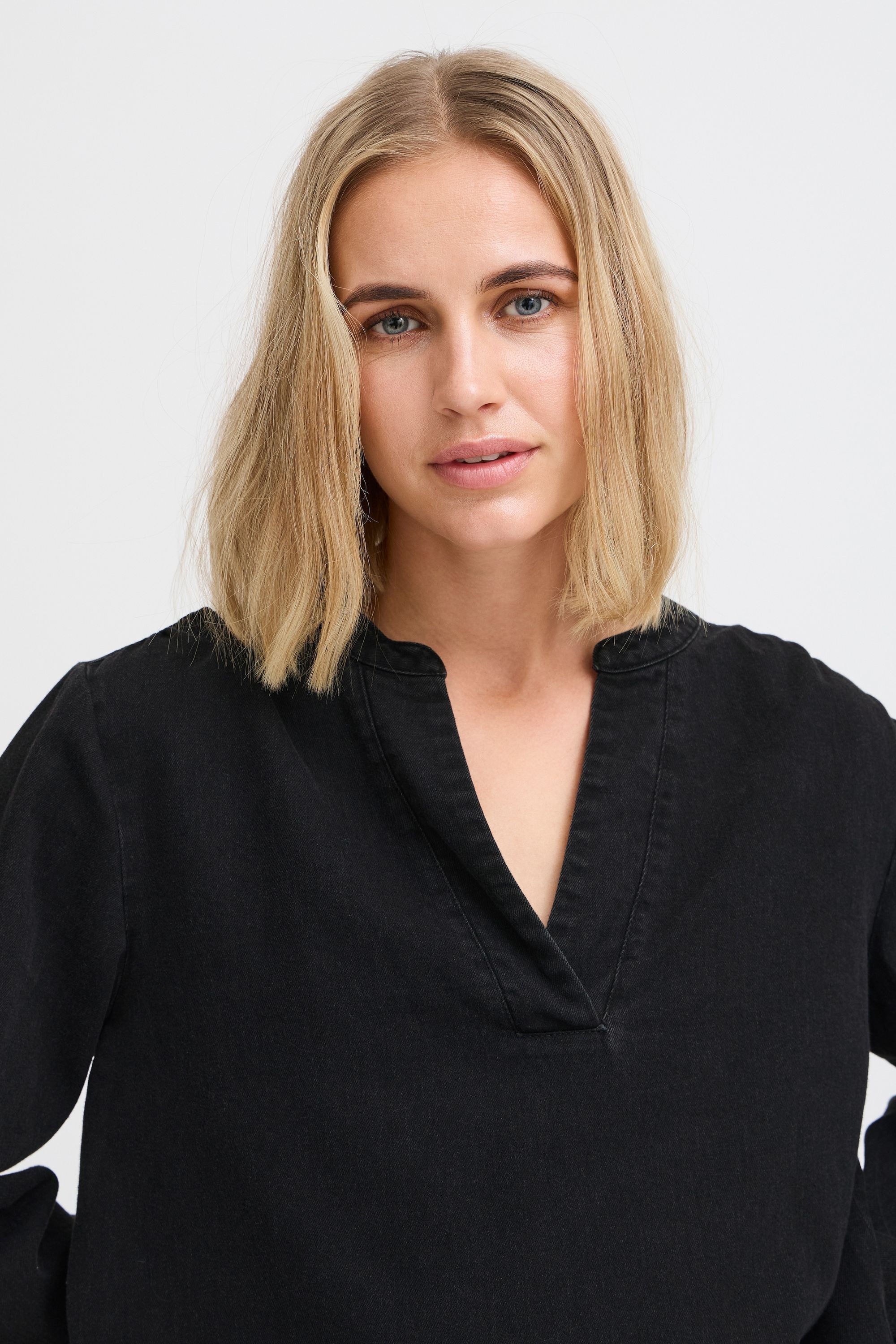 Pulz Jeans Tunika »Langarmbluse PZMALIA V-Neck Blouse«