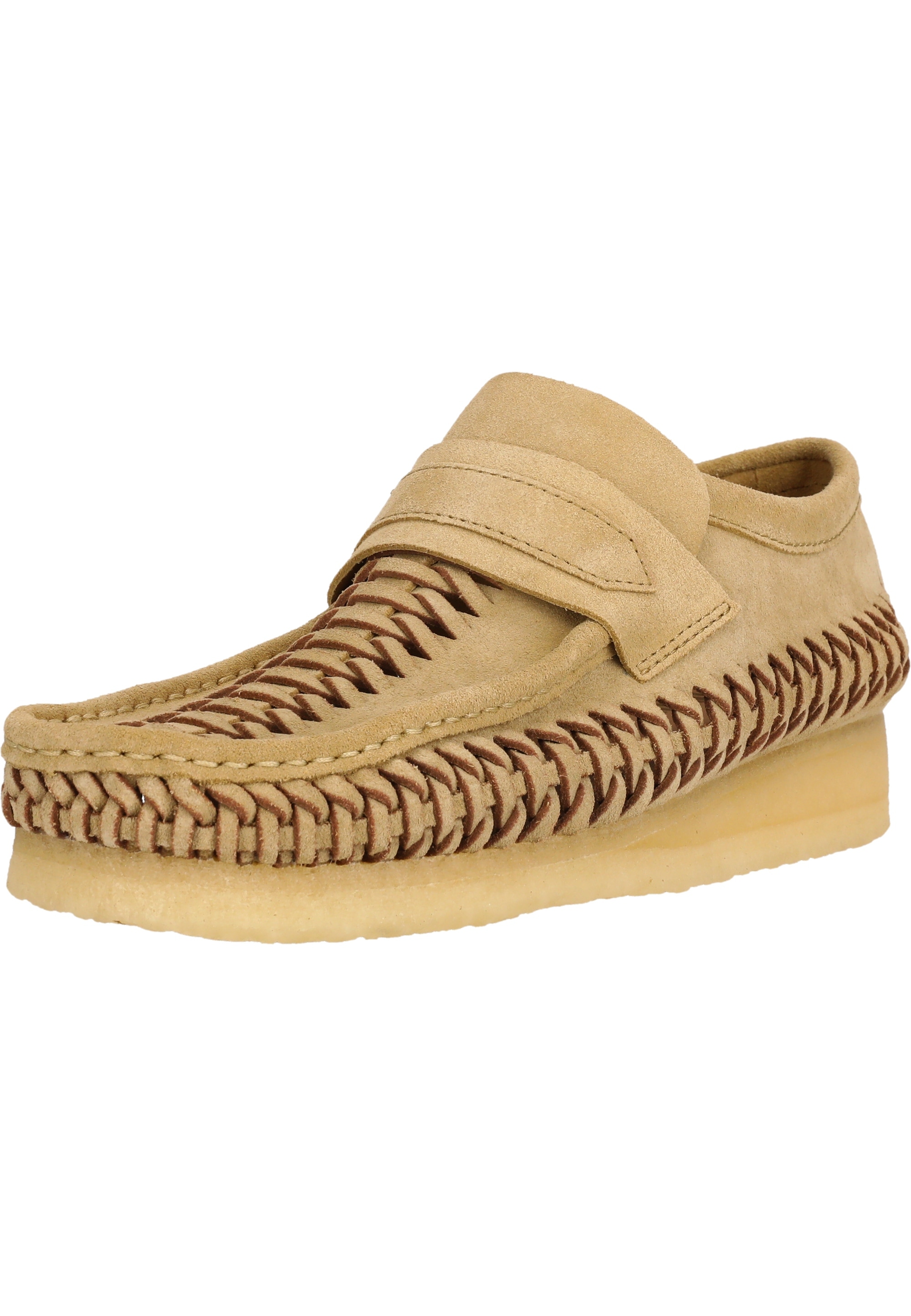 Clarks Slipper "WBLoafer" aus geflochtenem Wildleder günstig online kaufen