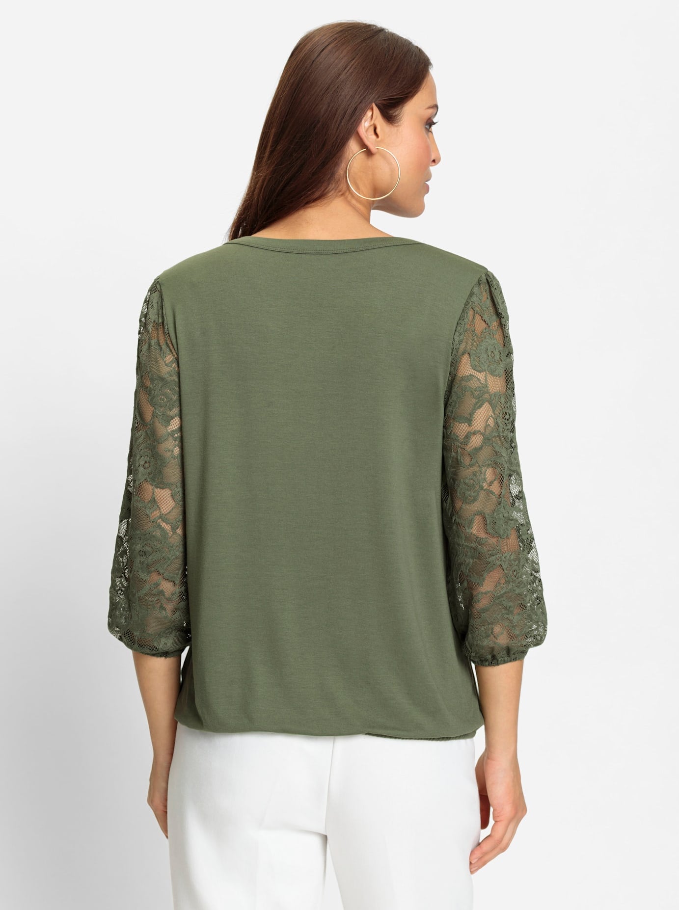 Lady 3/4-Arm-Shirt »Spitzen-Shirt«, (1 tlg.)