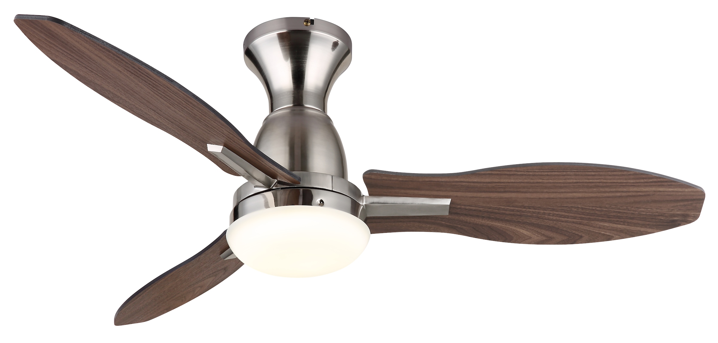 GLOBO LIGHTING Deckenleuchte "GALE", Ø 107cm H: 32,5cm, 1 Stk., braun, Wohnzimmer, Leuchten, Ventilator kühlen-heizen holzoptik CCT 3000/4500/6000K