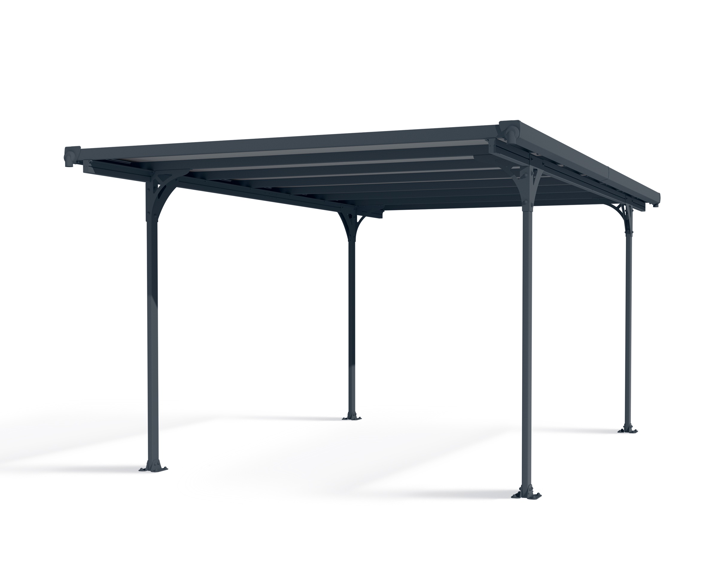 Palram - Canopia Einzelcarport »Verona«, Aluminium, 263 cm, Anthrazit, 100% UV-geschützt
