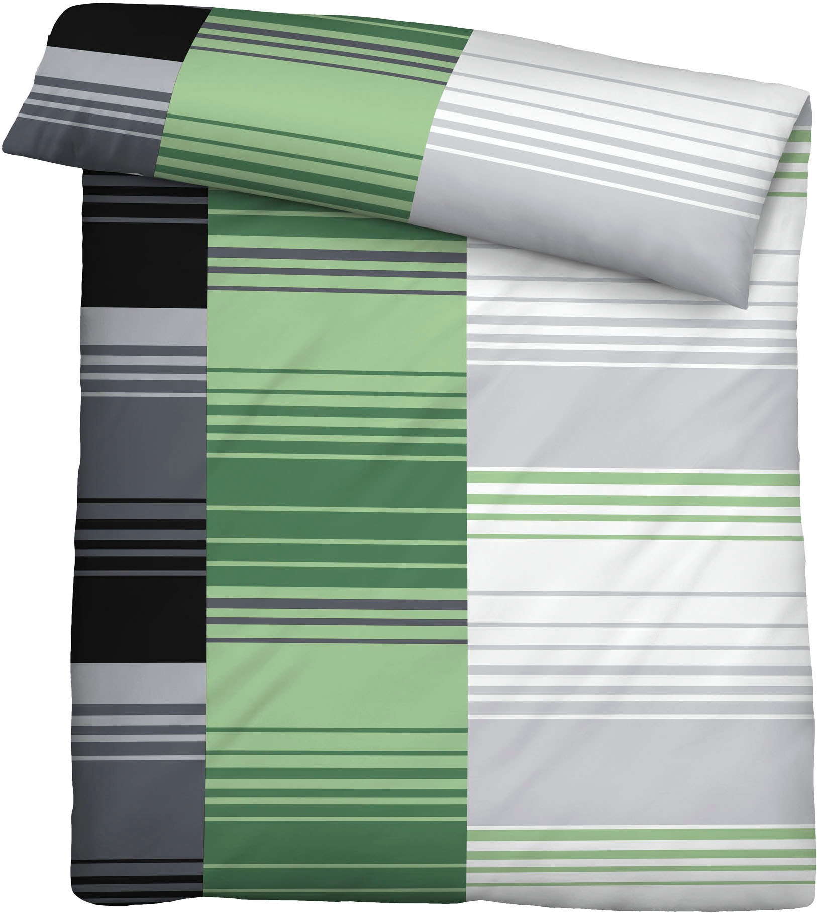 Castell - Markenbettwäsche Bettwäsche »260994« 2 Seersucker, bügelfrei, pflegeleicht, Reißverschluss, ganzjährig