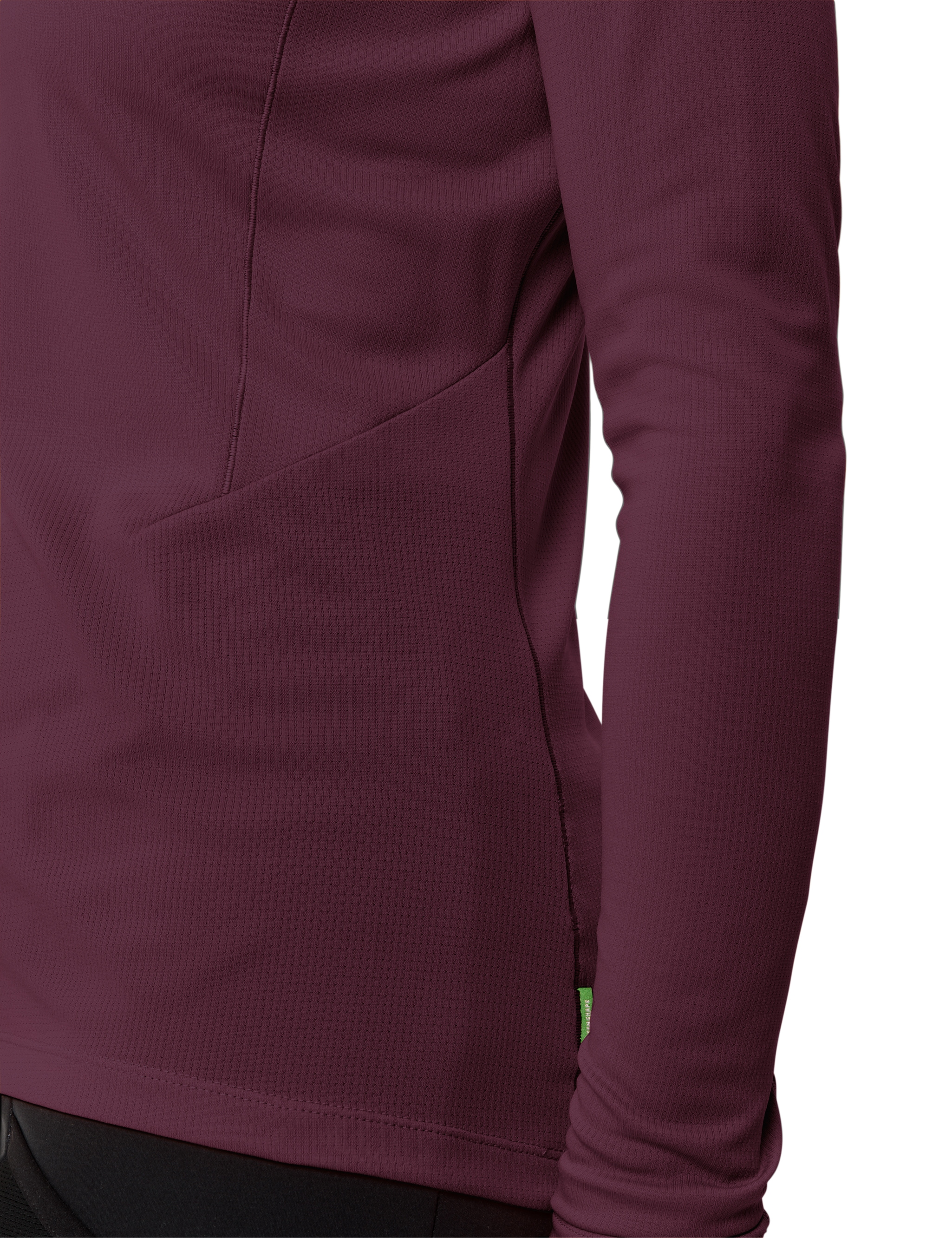 VAUDE Langarmshirt elastisch, sportlicher Stil, hochschließender Kragen