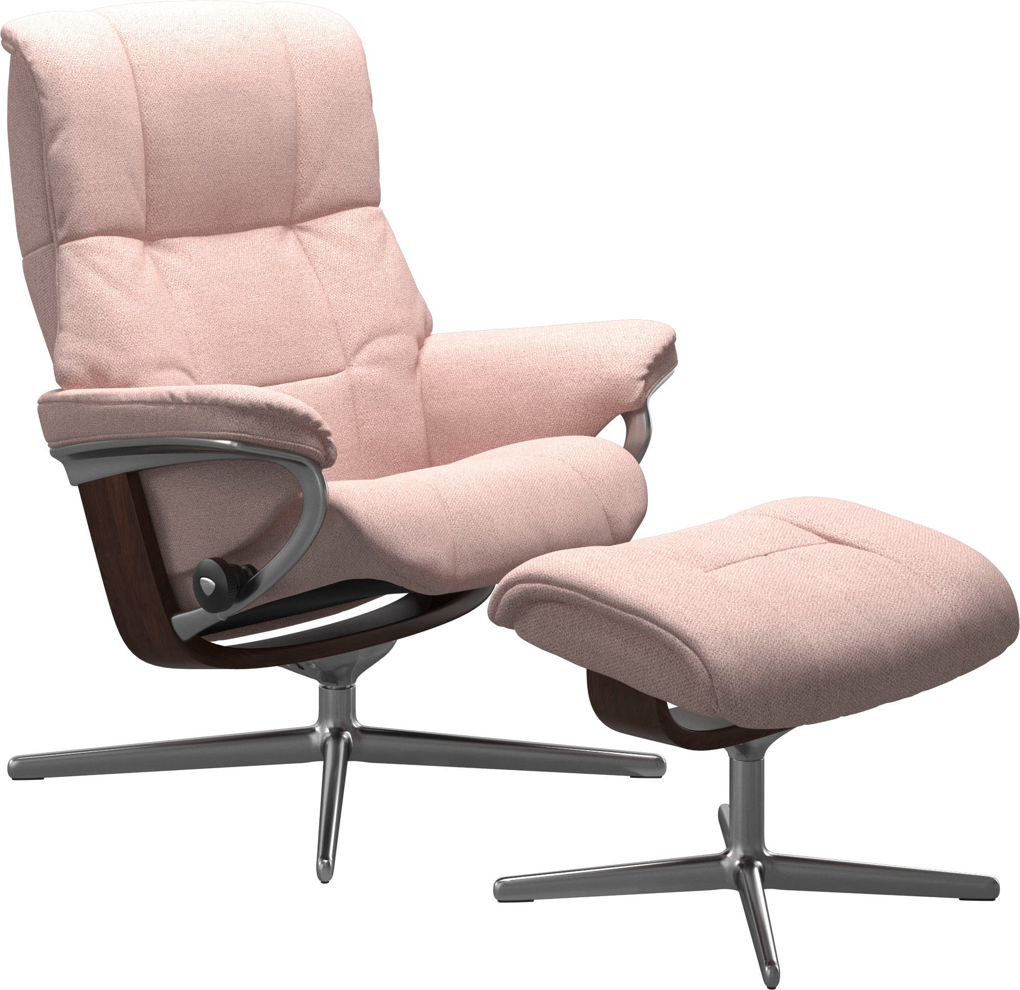 Stressless® Fußhocker »Mayfair«, mit Cross Base, Größe S, M & L, Holzakzent Braun