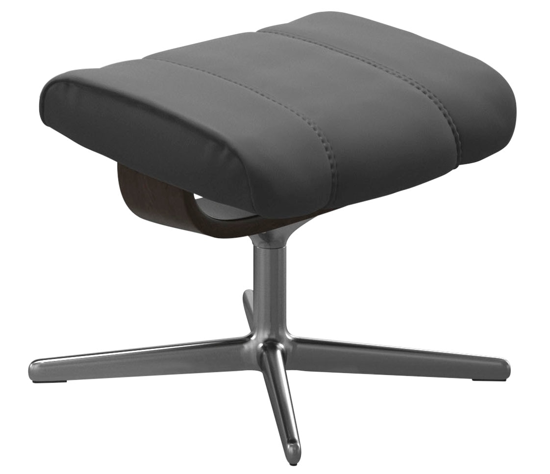 Stressless Fußhocker "Consul", mit Cross Base, Größe S, M & L, Holzakzent Wenge