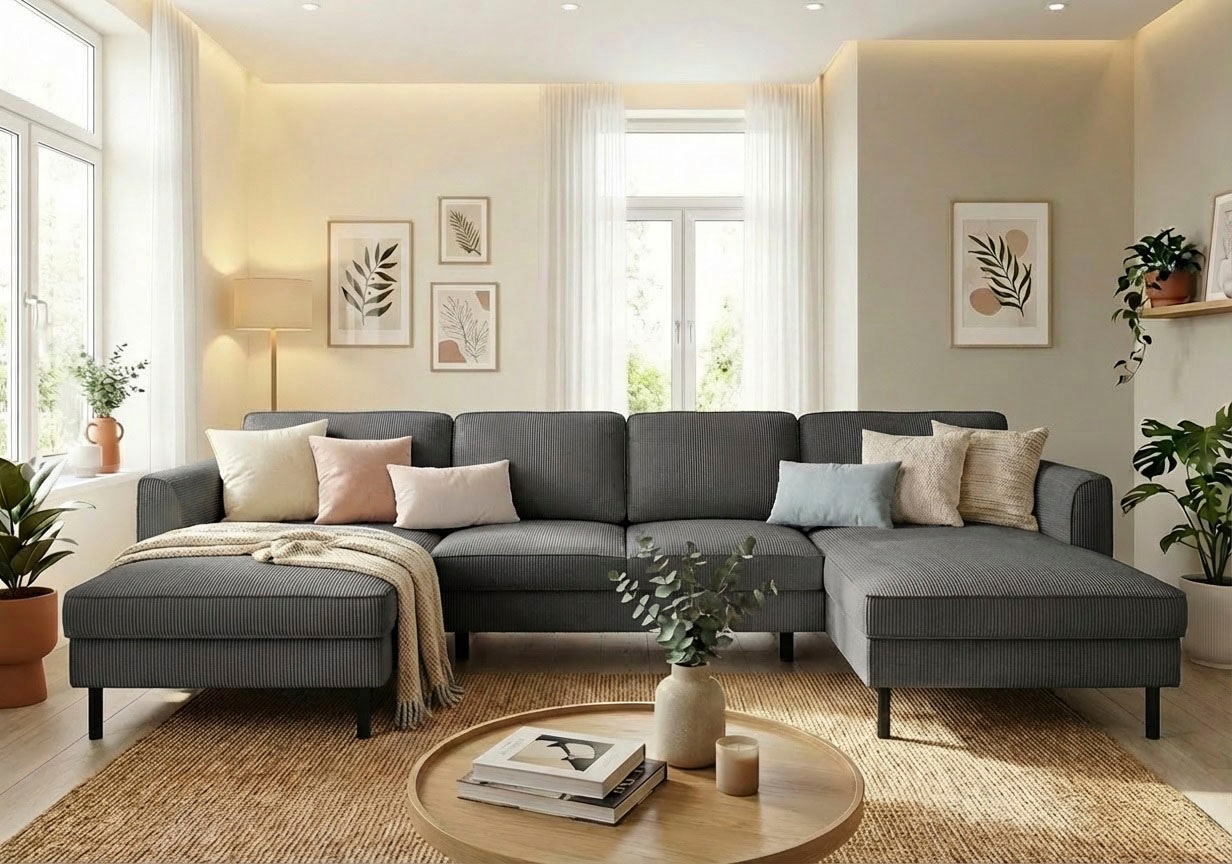 Home affaire Wohnlandschaft "Booster II, whlw. mit Schlaffunktion & Bettkas günstig online kaufen