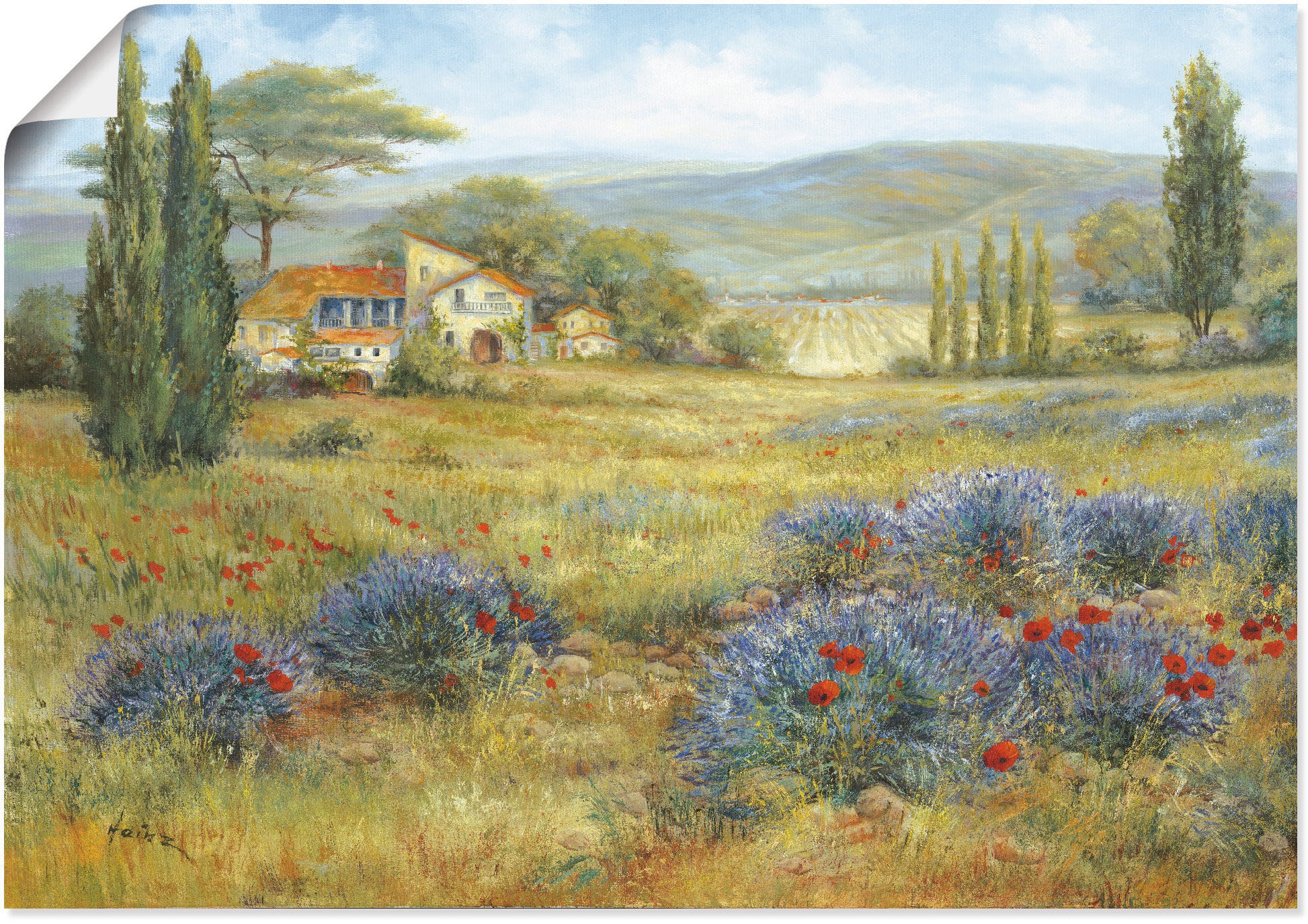 Black Friday Artland Wandbild »Provence«, Bilder von Europa, (1 St.), als  Alubild, Leinwandbild, Wandaufkleber oder Poster in versch. Größen | BAUR