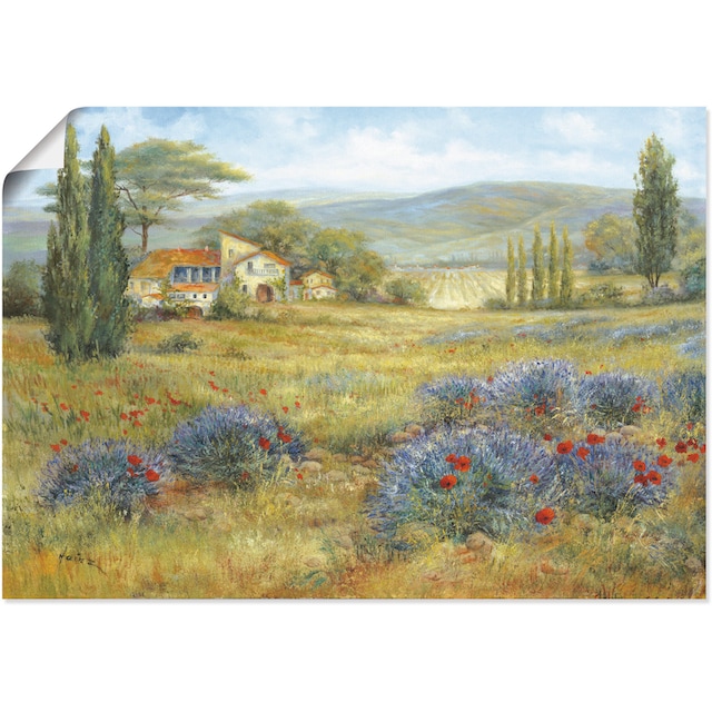 Black Friday Artland Wandbild »Provence«, Bilder von Europa, (1 St.), als  Alubild, Leinwandbild, Wandaufkleber oder Poster in versch. Größen | BAUR