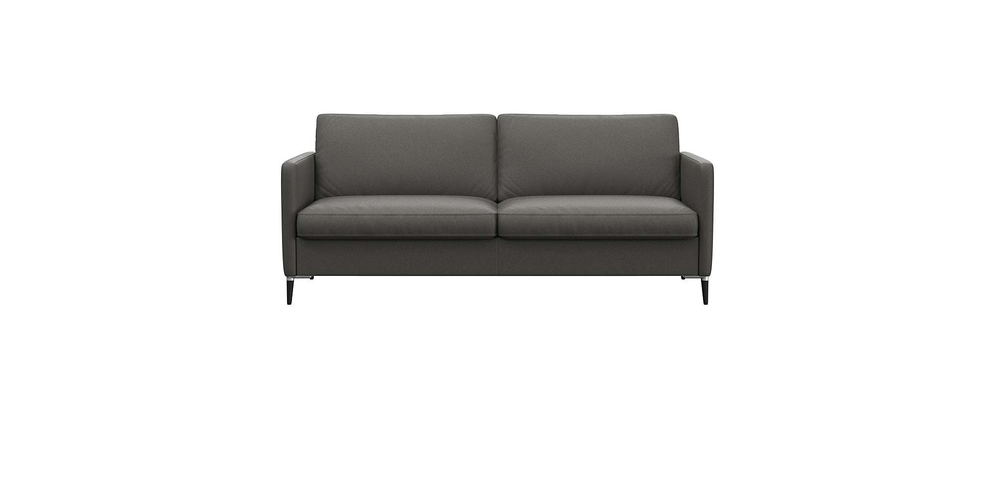 FLEXLUX 2,5-Sitzer "Fiore, super bequem durch hochwertigen Sitzaufbau mit Kaltschaum" schmale Armlehnen, Füße Alu+schwarz