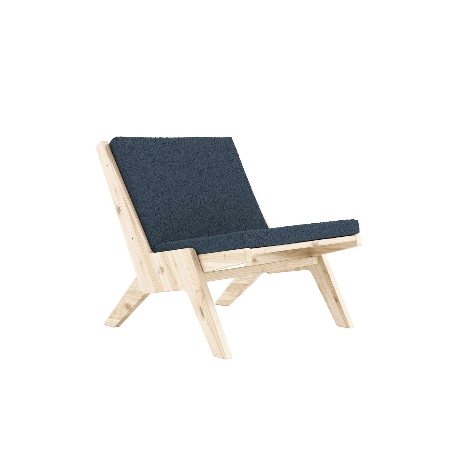 Loungesessel KARUP DESIGN, B:67,5cm H:67,5cm T:75cmblau, 100% Polyurethan, Wohnzimmer, Sessel, "Sway Lounge Chair, ohne Armlehnen, aus