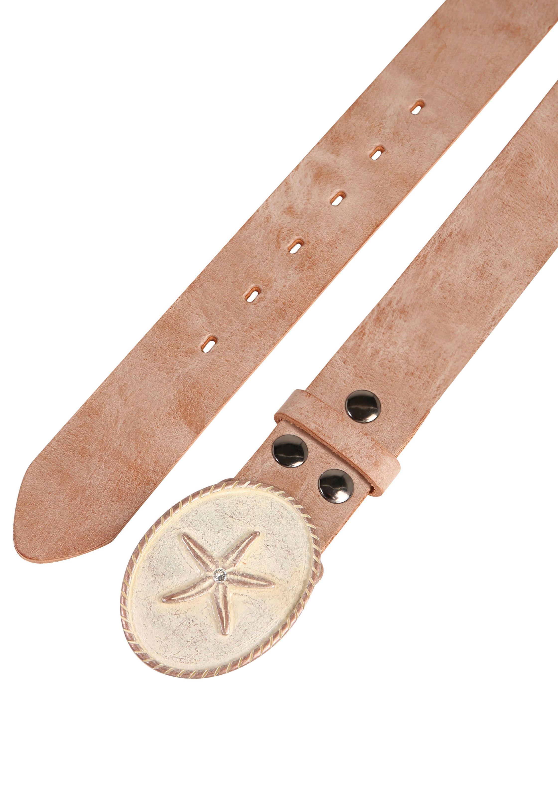 Rettungsring Gürtel Ledergürtel mit austauschbarer Schließe "Seestern Rosa günstig online kaufen