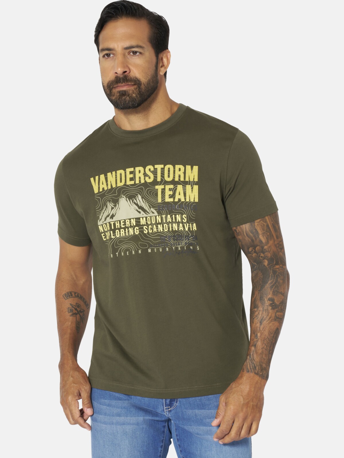 Jan Vanderstorm Rundhalsshirt "T-Shirt BALVAR"