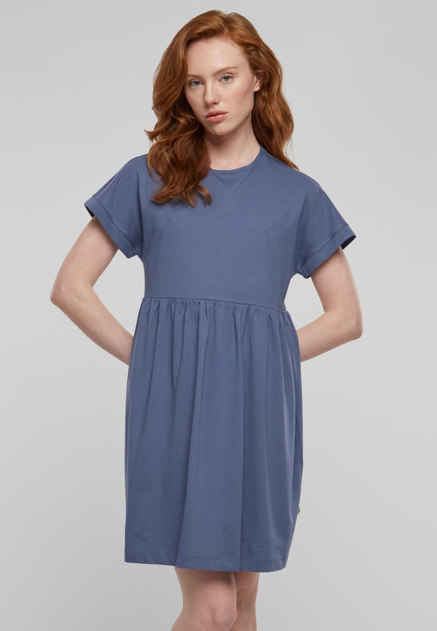 URBAN CLASSICS Shirtkleid »Urban Classics Damen Ladies Organic Empire Valance Tee Dress«, (1 tlg.)