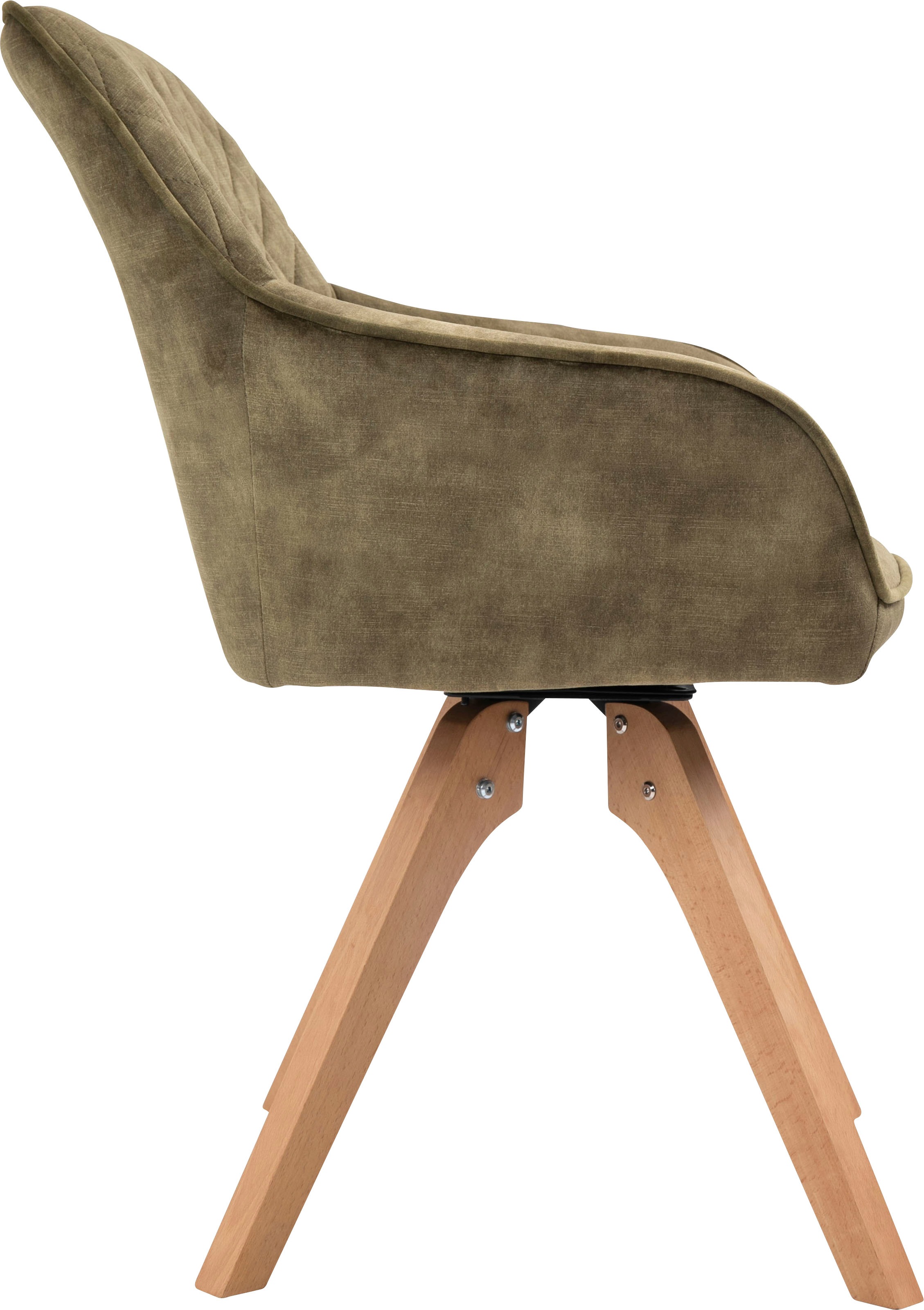 SalesFever Essgruppe, (5-tlg.), Tischbreite 180 cm, Stühle 180° drehbar, mit Samtverlours