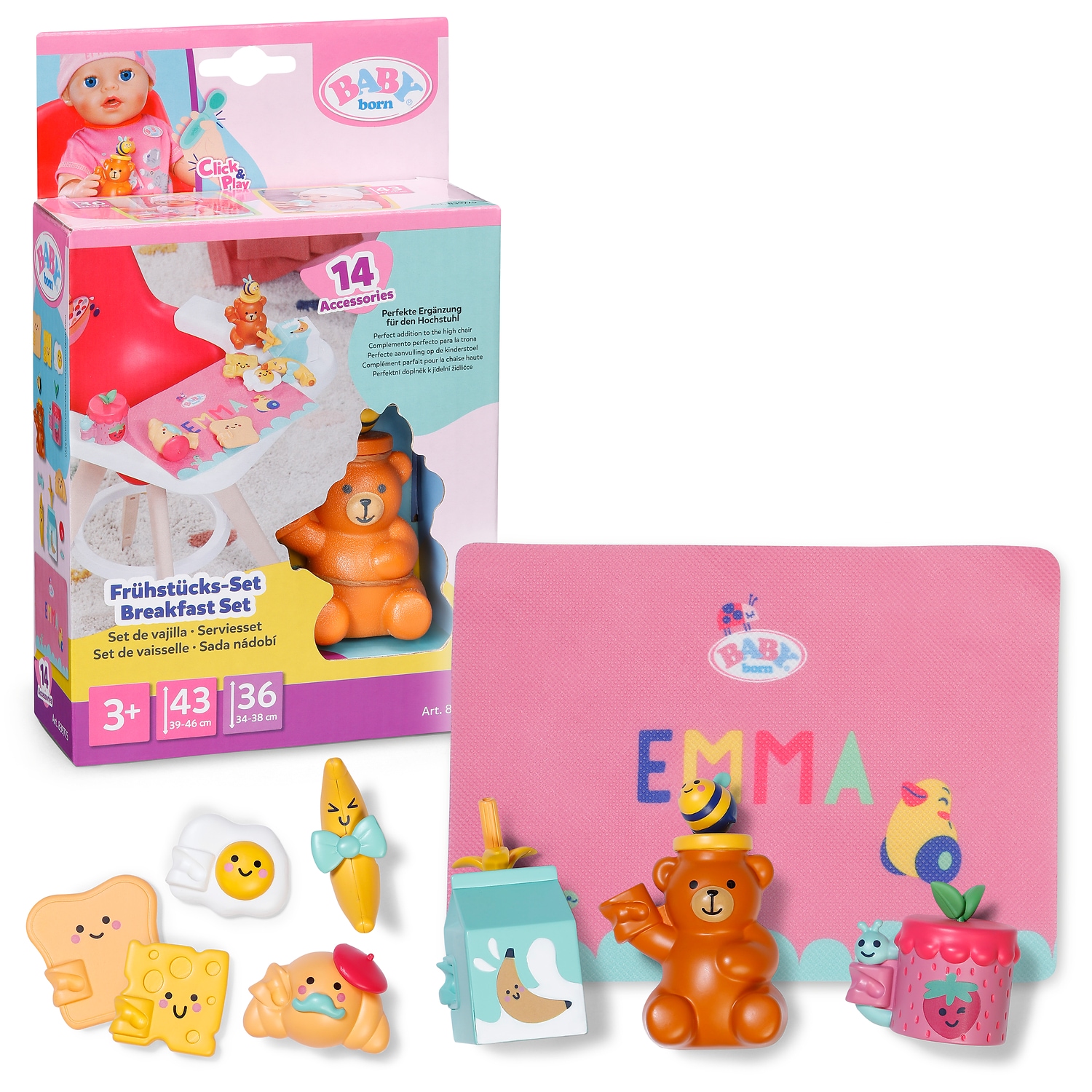 Baby Born Puppengeschirr »Frühstücksset« passend für Click & Play BABY born Puppen