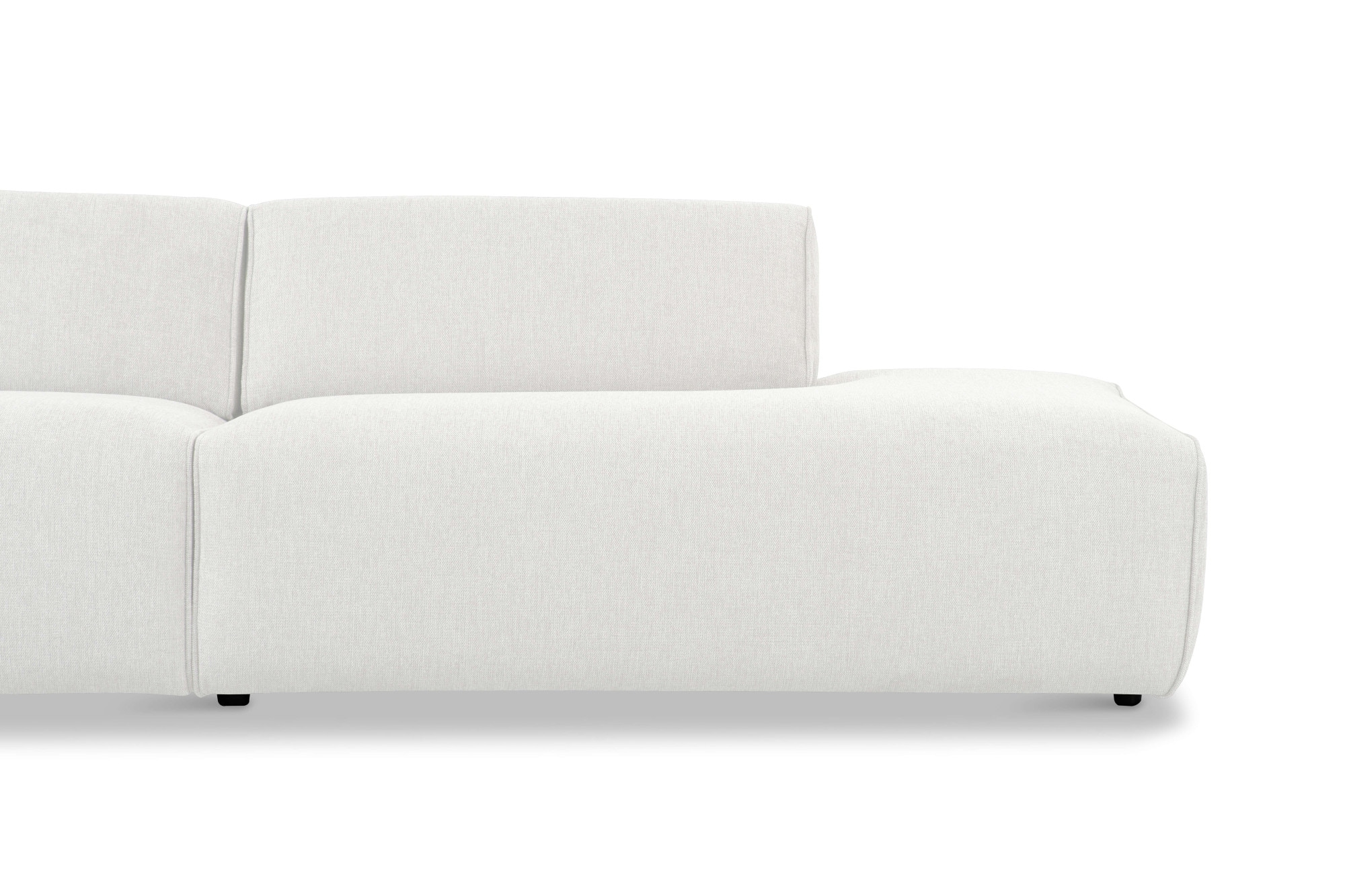 andas 2-Sitzer »Noord mit Kedernaht, Breite 227 cm«, Cord, Struktur, Webstoff, mit Wellenunterfederung, Massivholzrahmen