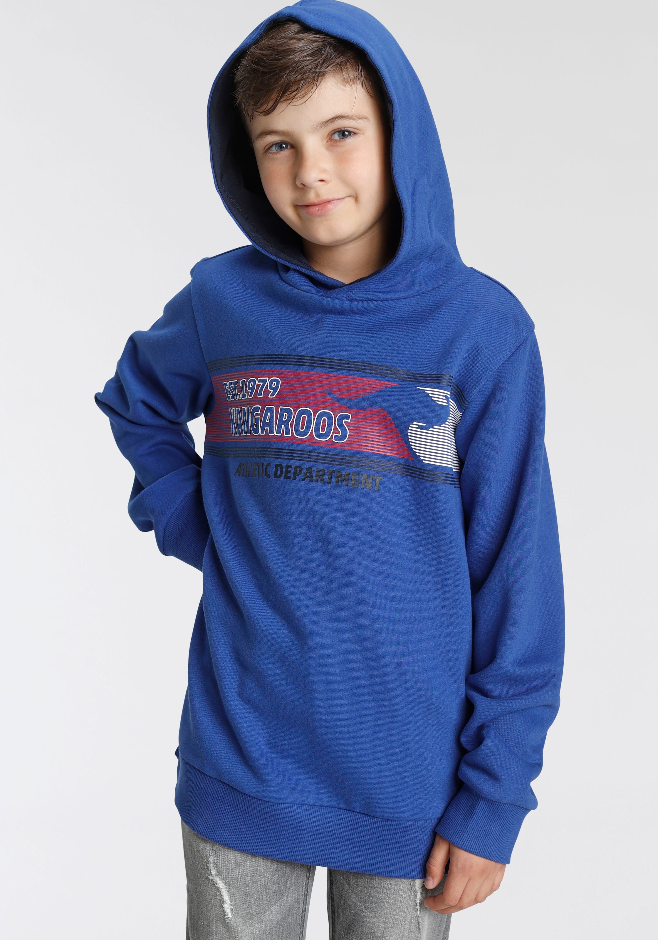KangaROOS Kapuzensweatshirt, | mit Logo-Druck modischem online kaufen BAUR