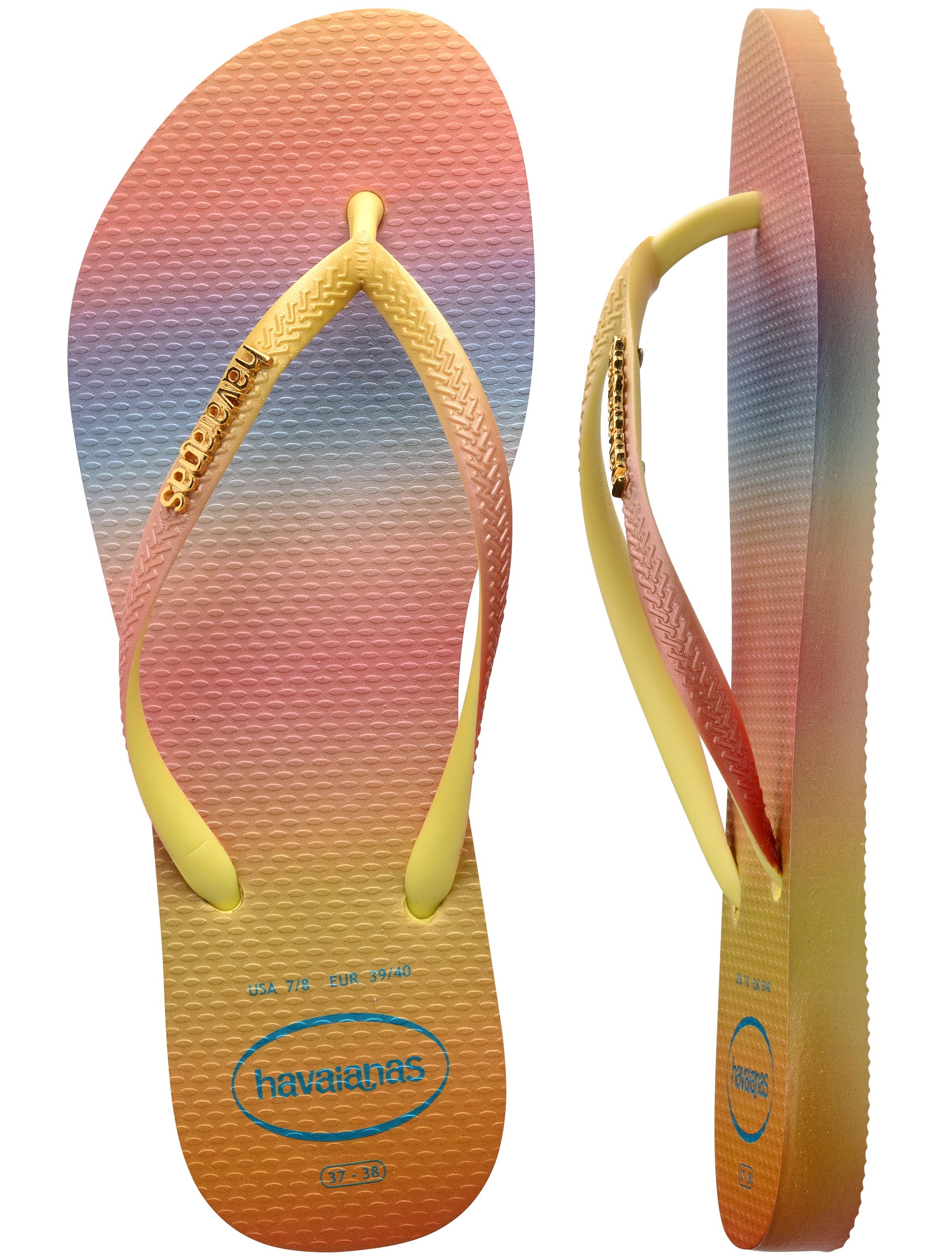 Havaianas Zehentrenner »SLIM GRADIENT SUNSET«, Sommerschuh, Schlappen, Poolsildes mit sommerlichem Farbverlauf