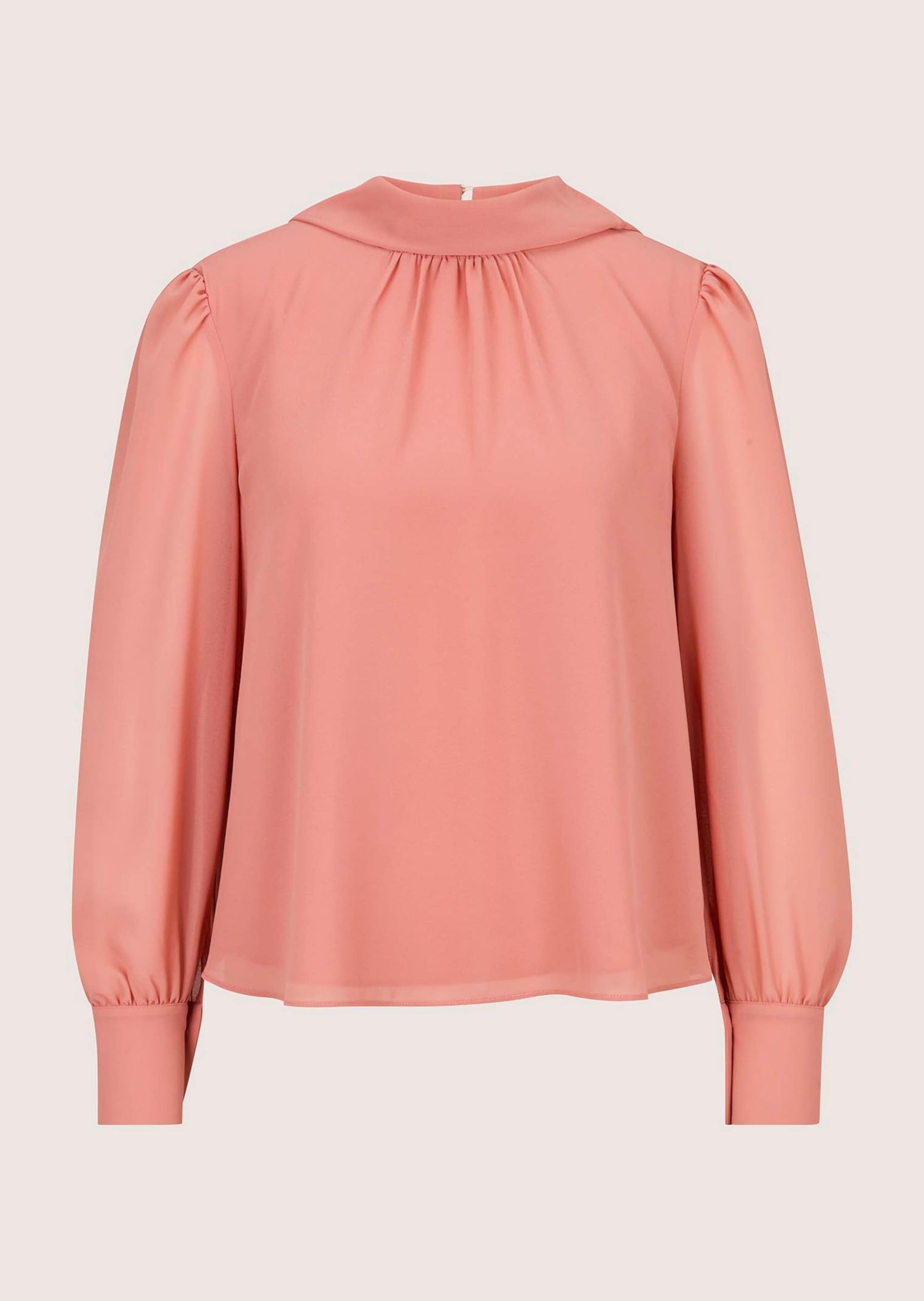 MADELEINE Langarmbluse »Bluse Chiffonbluse mit Schluppenband«