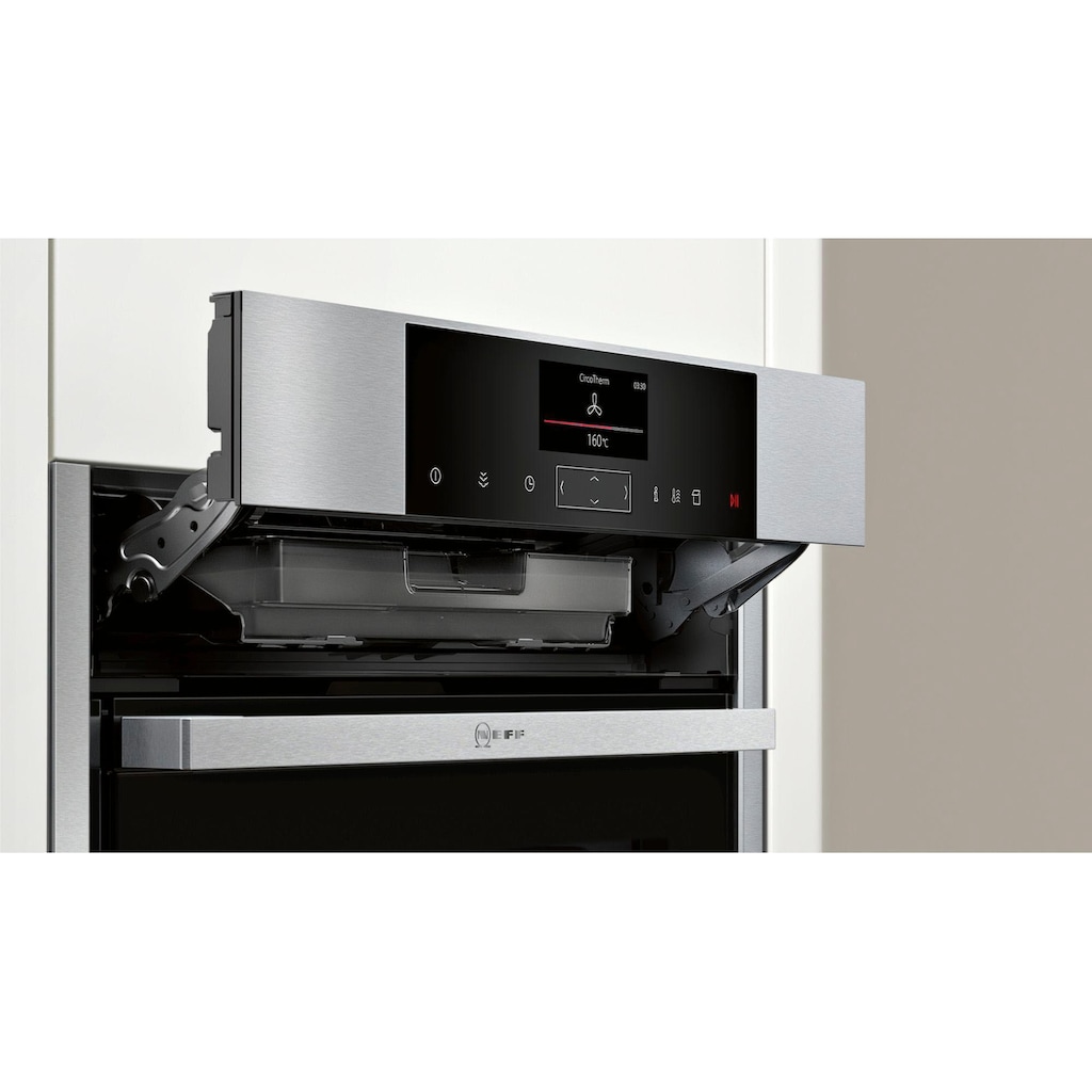 NEFF Dampfbackofen »B45FS24N0«, N 90, mit Vollauszug, easyClean, CircoTherm®, mit Slide&Hide®