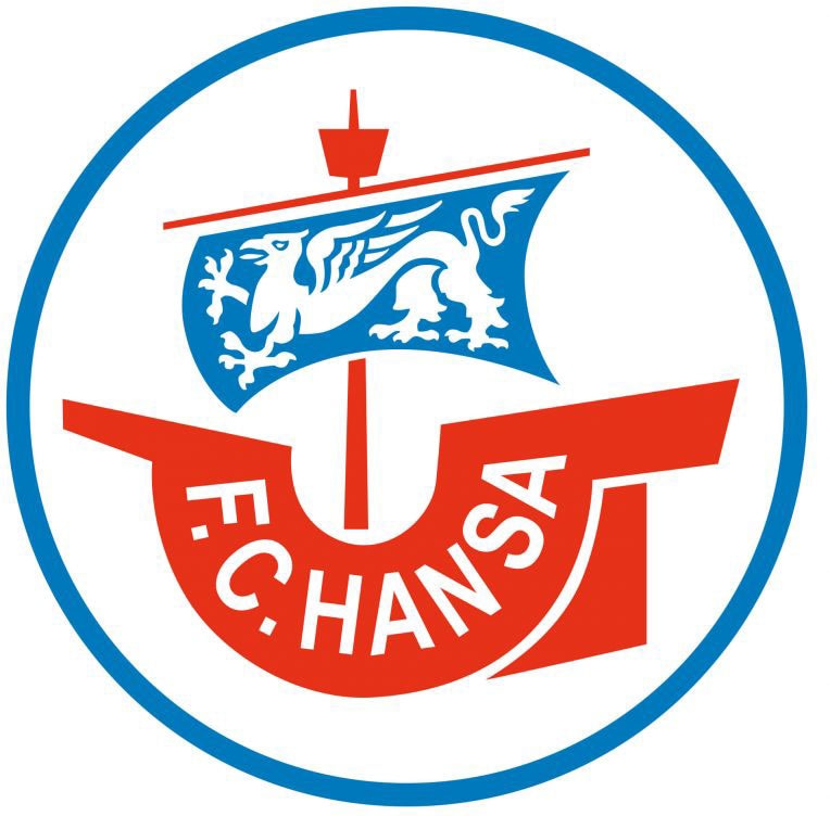 Wandtattoo »Fußball Hansa Rostock Logo«, (1 St.), selbstklebend, entfernbar