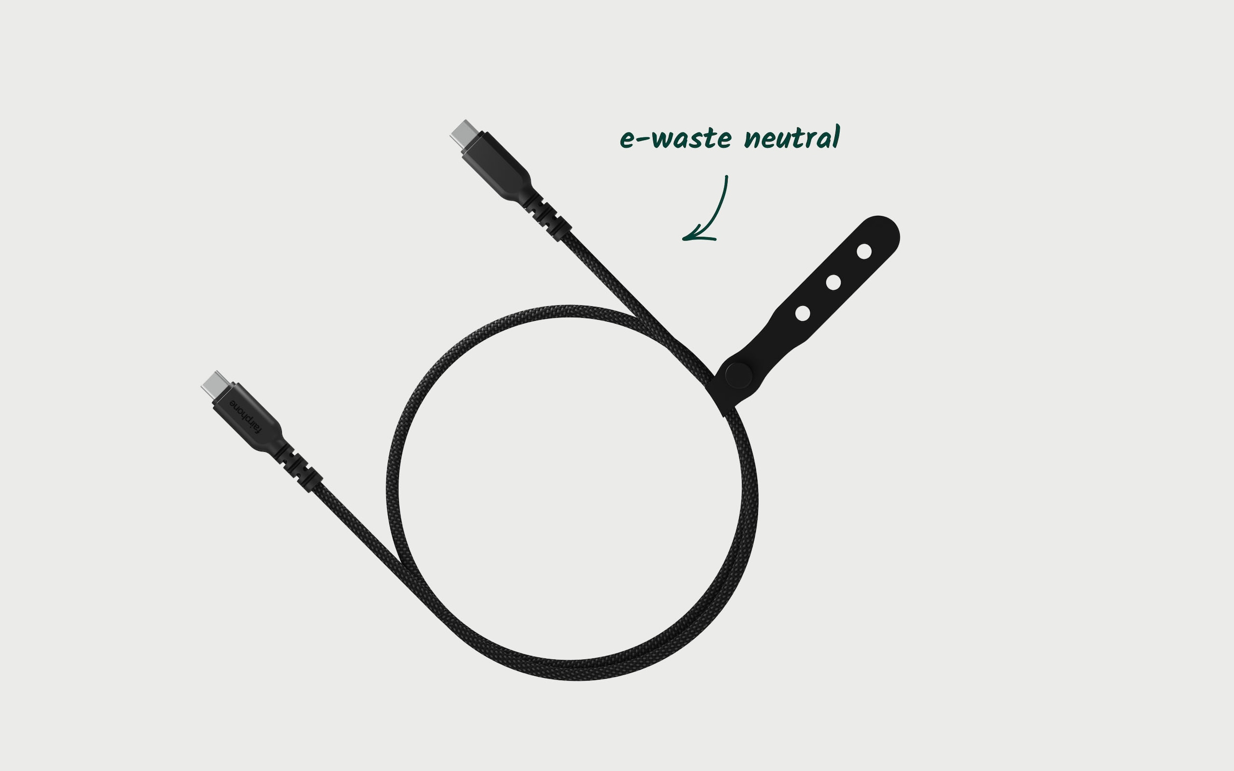 Fairphone Smartphone-Kabel »USB-C 3.2 Long Life Lade- und Datenkabel (20 Gb/s) 1 m«, USB Typ C, USB-C, 100 cm