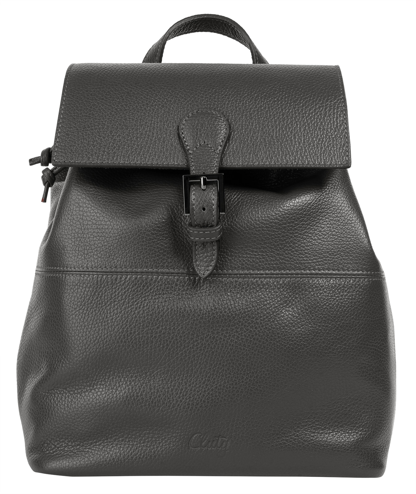 Cityrucksack, echt Leder, Made in Italy