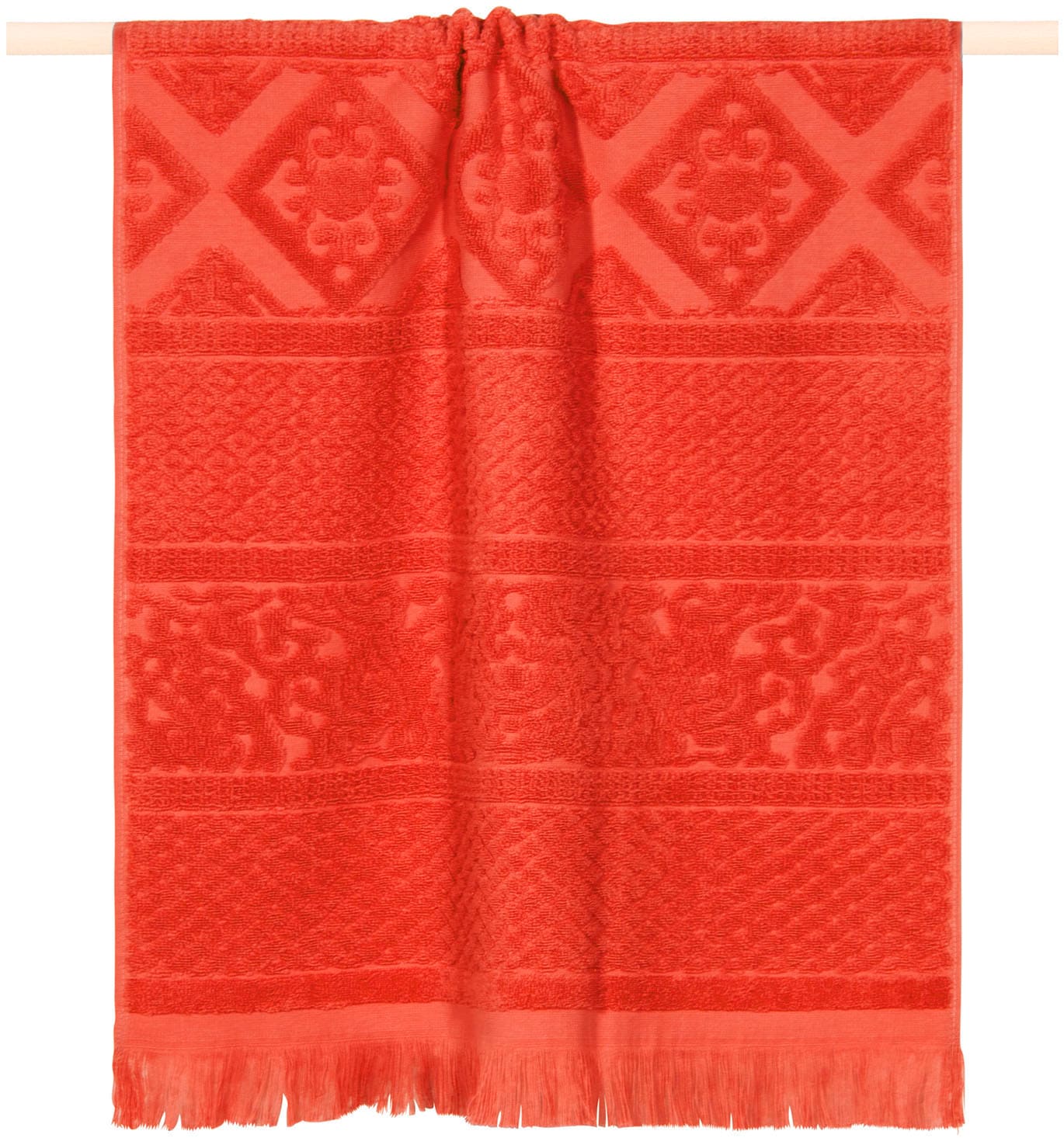 PAD Handtuch "HARLEM, 50x100 cm" hochwertige Jacquard-Webung, besonders weicher Griff, mit Fransen