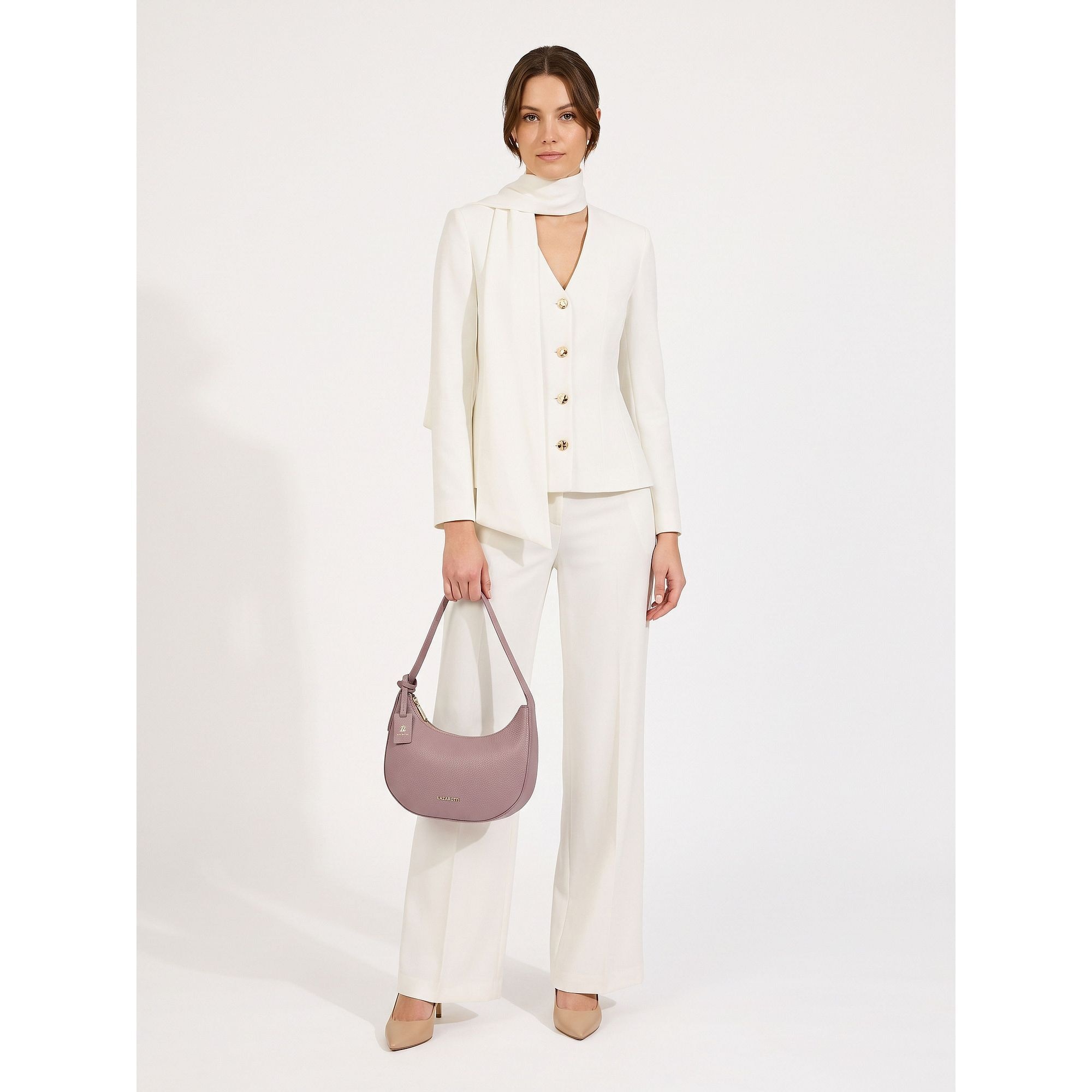 Lazarotti Schultertasche »Bologna Leather Schultertasche Leder 24 cm«