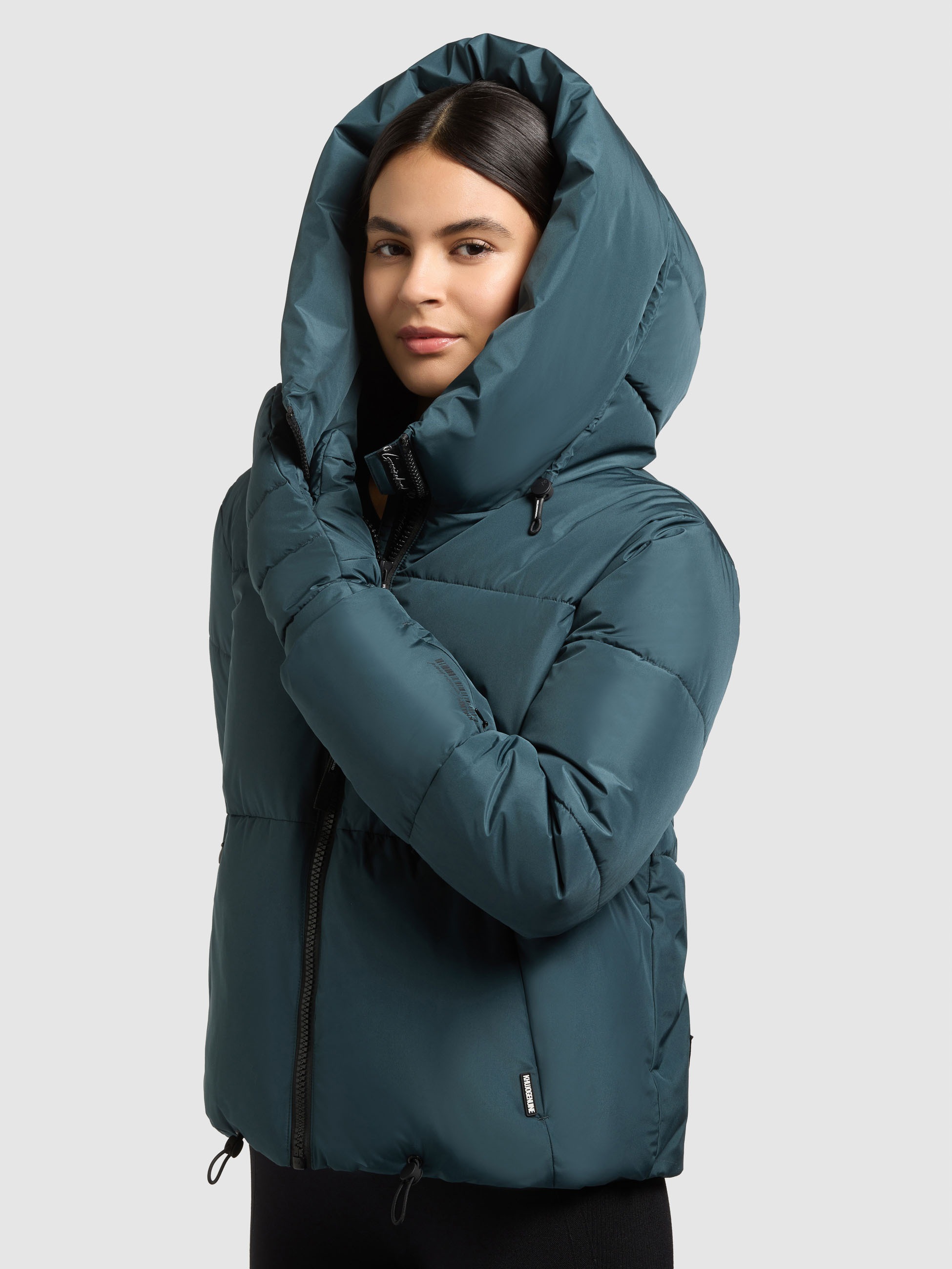 khujo Steppjacke »AUDREY2 WITH GLOVES« mit Kapuze