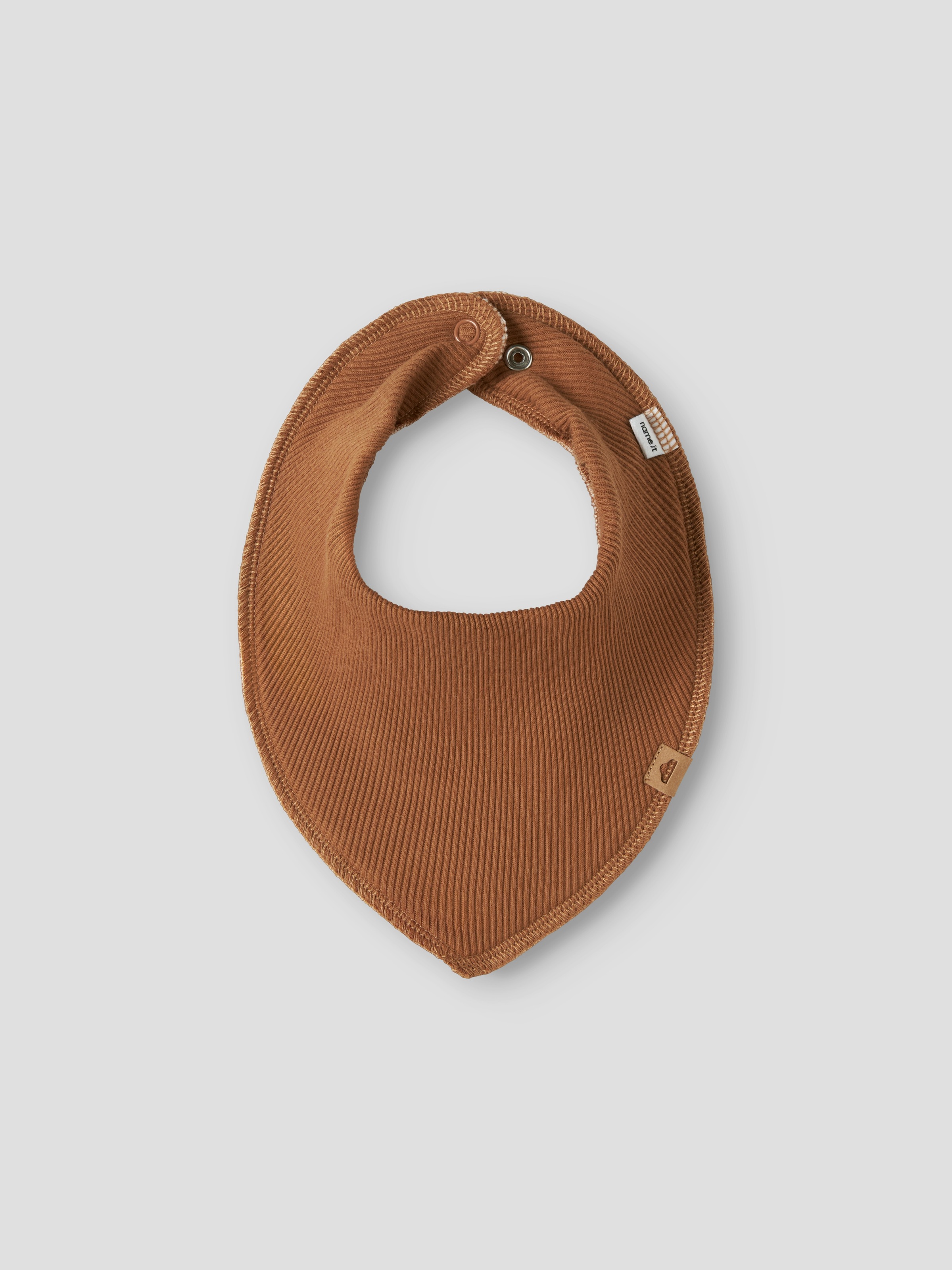 "Dreieckstuch NAME IT ""NBNYVETTI 3P SCARF BIB NOOS"", Baby, mustang pack:with argan oil, fossil, Fleece, Baumwollmischung, unifarben, Modetücher