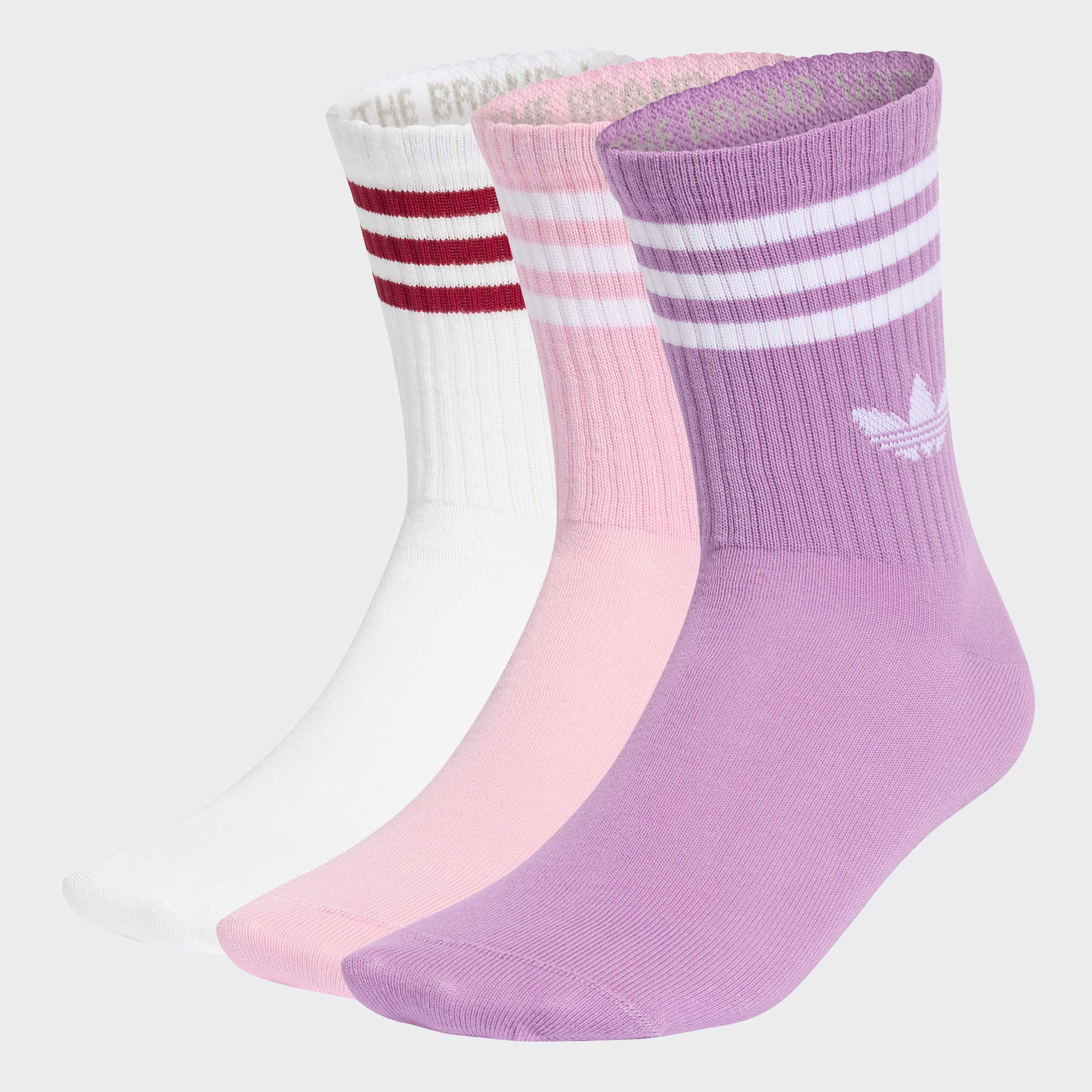 adidas Originals Sportsocken "3-STREIFEN CREW 3ER-PACK" 3 Paar tlg. knöchellange Passform, mit 3-Streifen