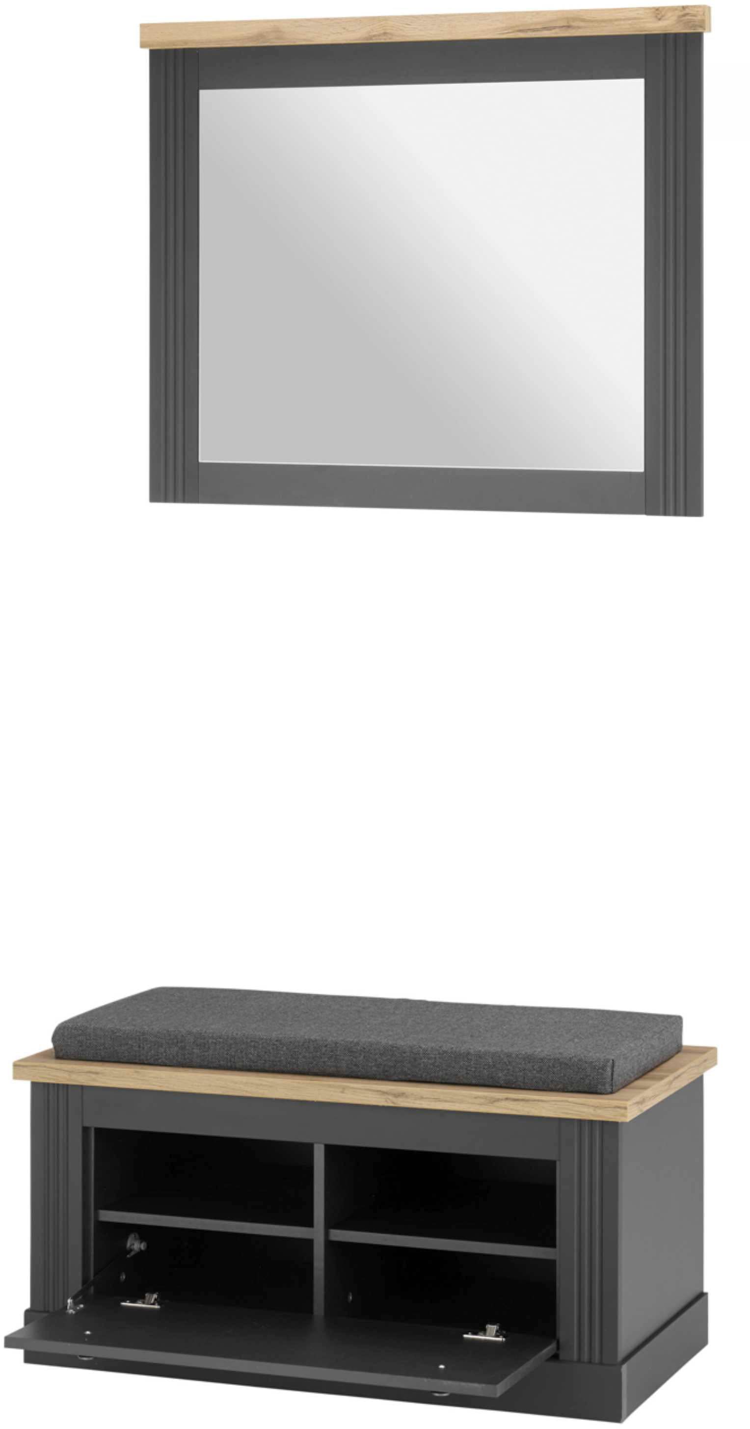 OTTO home Garderoben-Set "Westminster, Garderobe im Landhausstil, Komplettset mit viel Stauraum" 2 Stk. tlg.