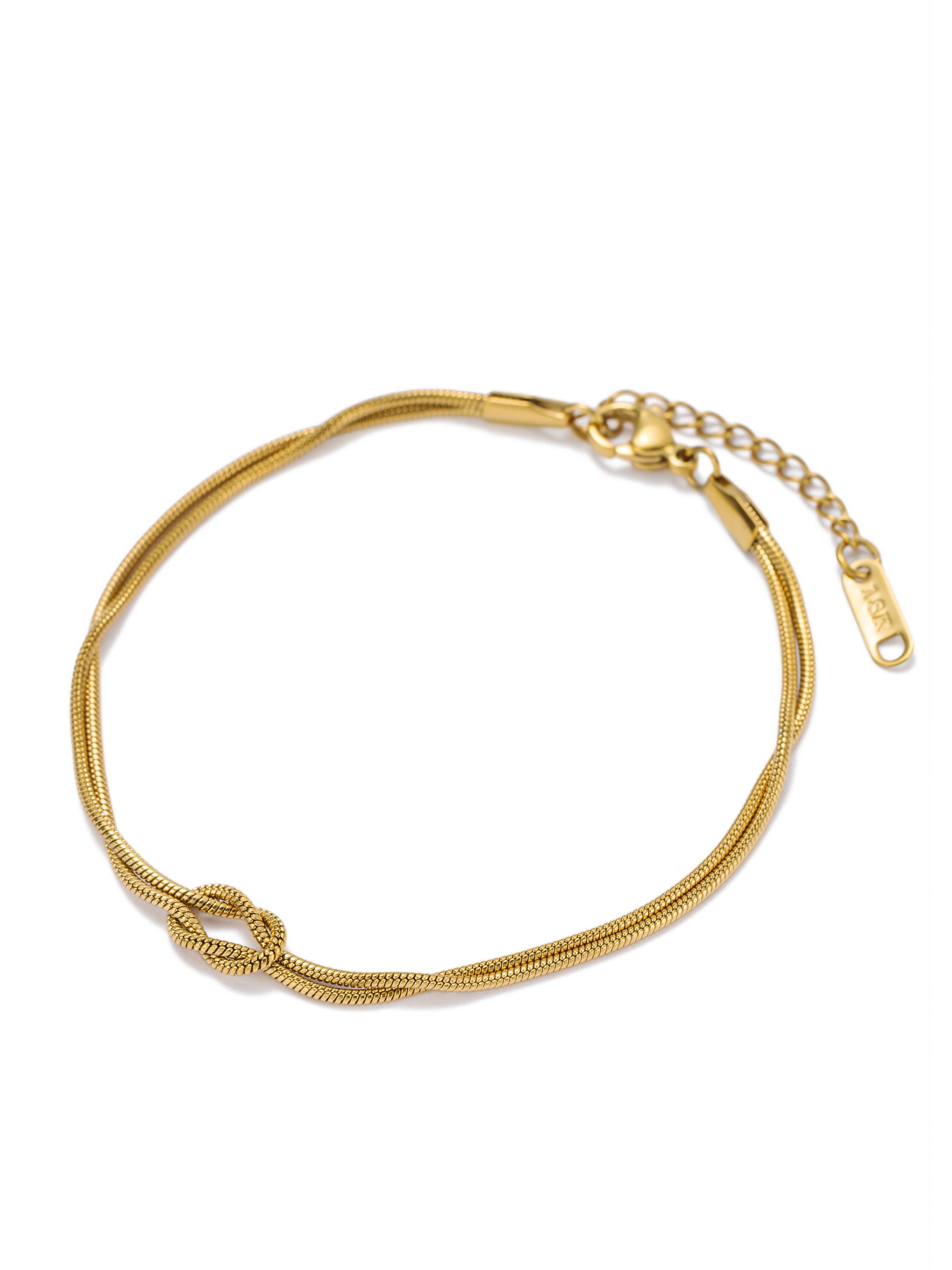 Aniston JEWELRY & WATCHES Armband »Schmuck Geschenk Edelstahl Armschmuck Armkette Knoten« Made in Germany