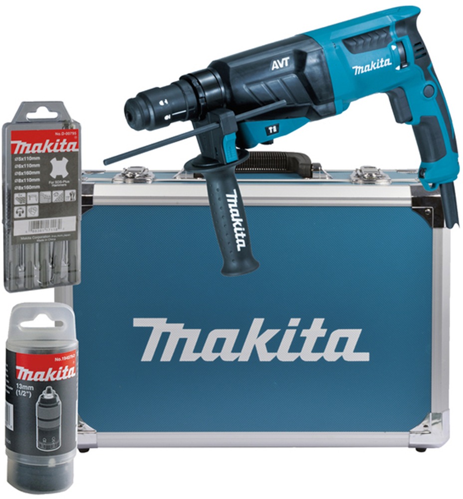 Makita Kombihammer "HR2631FT13", (Set), für SDS-PLUS 26 mm im Alukoffer