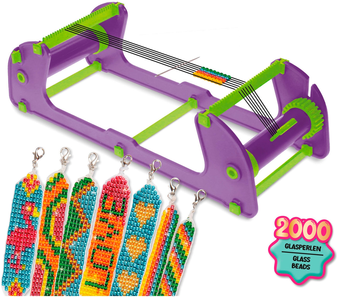 Lena® Kreativset »Rocailles Perlenwebrahmen«, Made in Europe