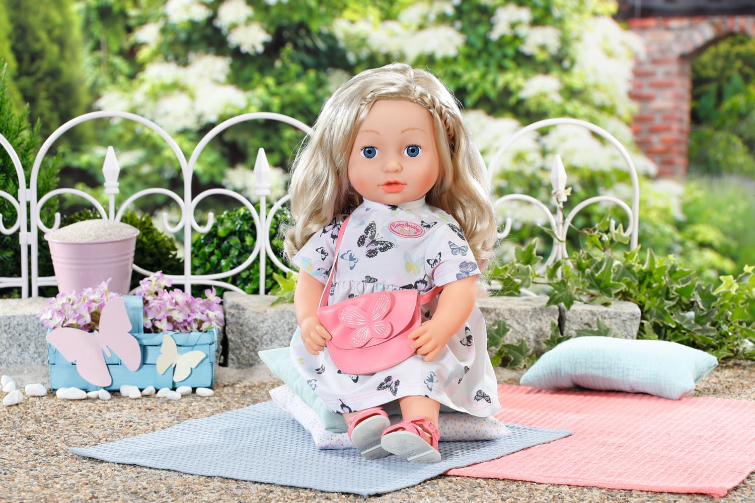 Baby Annabell Puppenkleidung »Deluxe Kleid Set, 43 cm«, mit Kleiderbügel