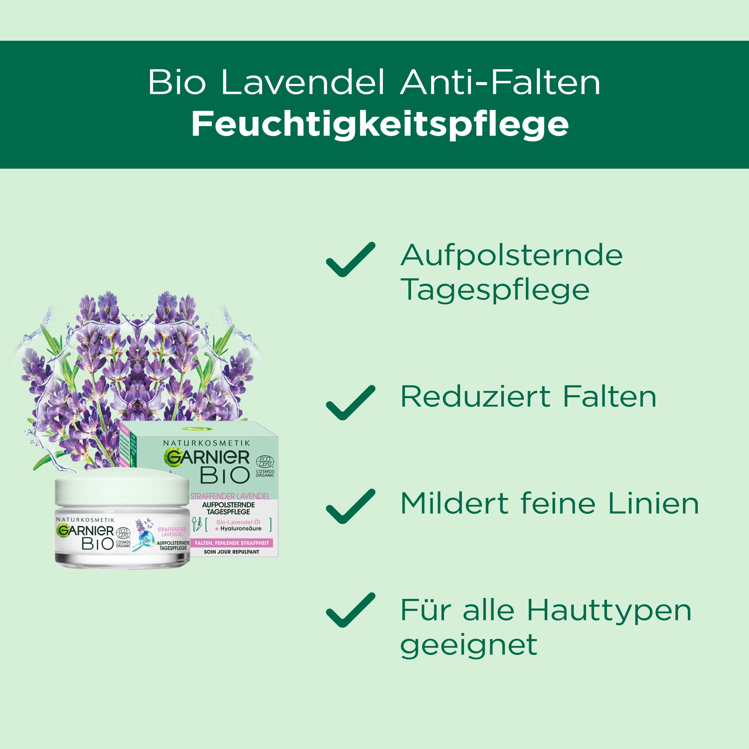 GARNIER Gesichtspflege-Set »Bio Anti-Aging-Set«, (Set, 3 tlg.)