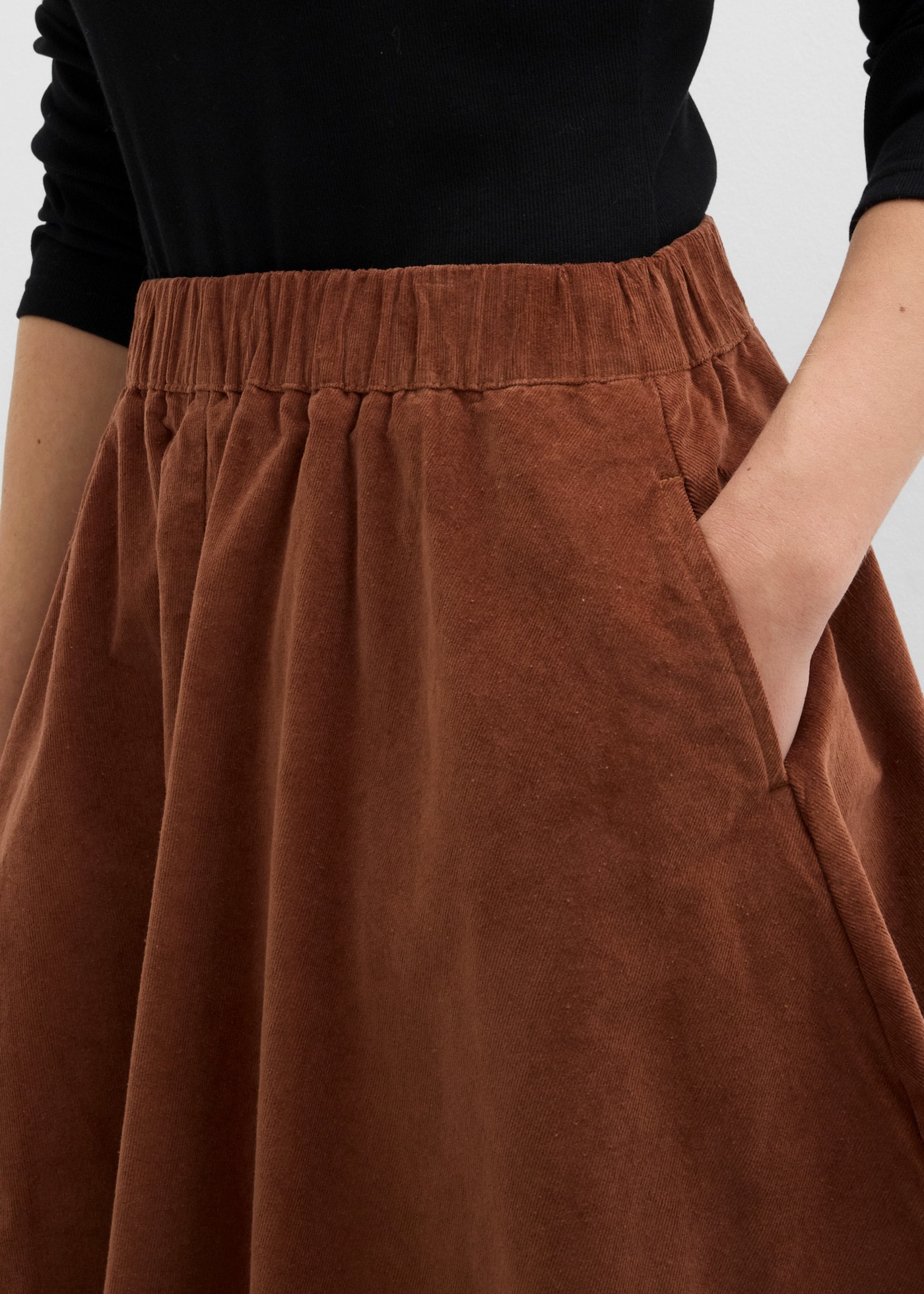 bonprix Cordrock Loose Fit, mit elastischem Bund