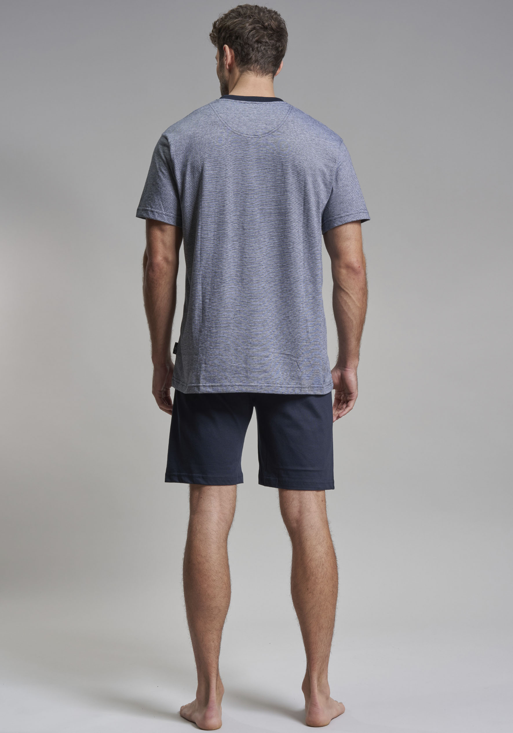 Thumbnail - GÖTZBURG Shorty "Upper West" 2 Stk. tlg., Kurzarm, Rundhalsausschnitt, kurze Hose, Baumwollmix, weich