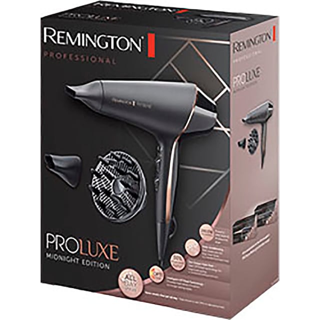 Remington Haartrockner »PROluxe Midnight Edition (AC9140B)«, 2400 W, 3  Aufsätze, 2.400 Watt, Ionengenerator, Stylingdüse & Diffusor online kaufen  | BAUR
