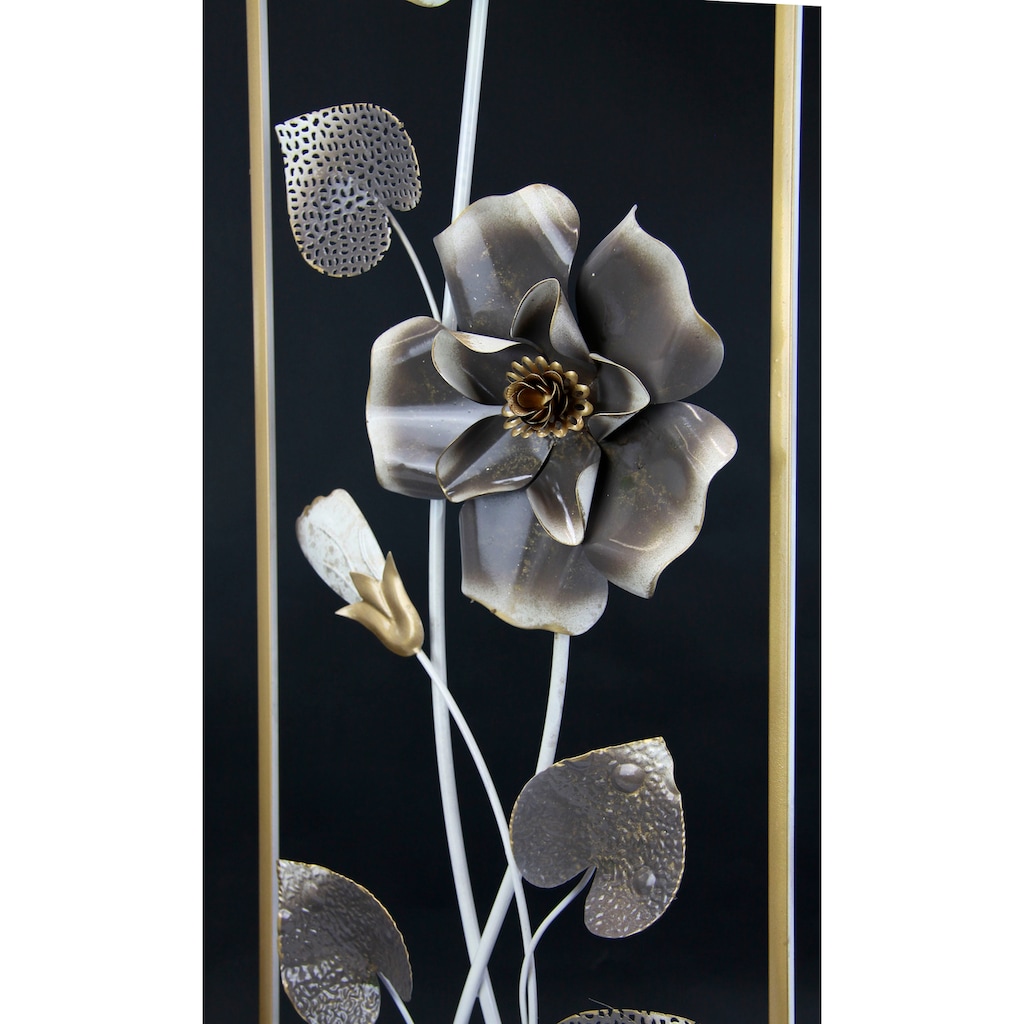 I.GE.A. Wandbild »Metallbild Blumen«