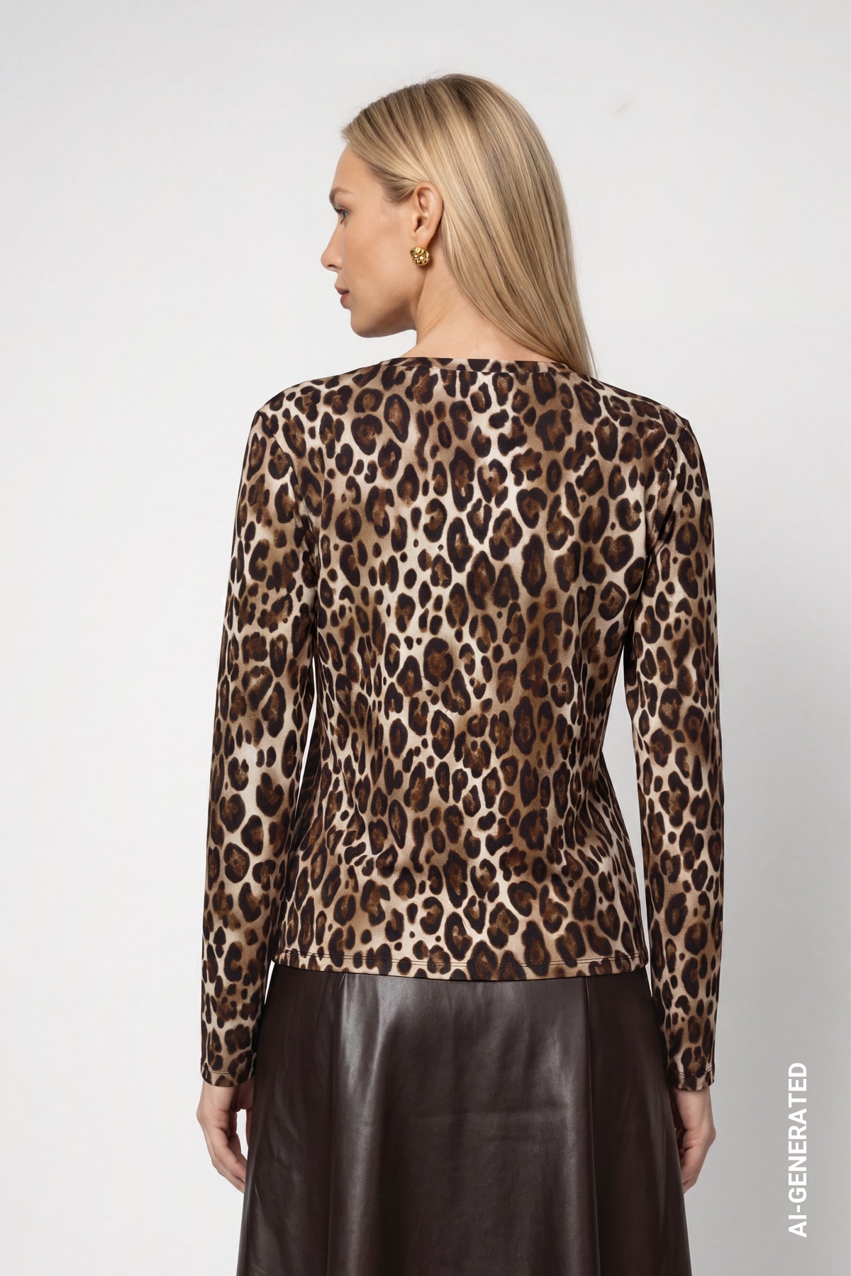 Monari Langarmshirt »Shirt Leo allover« Regular fit mit Leomuster