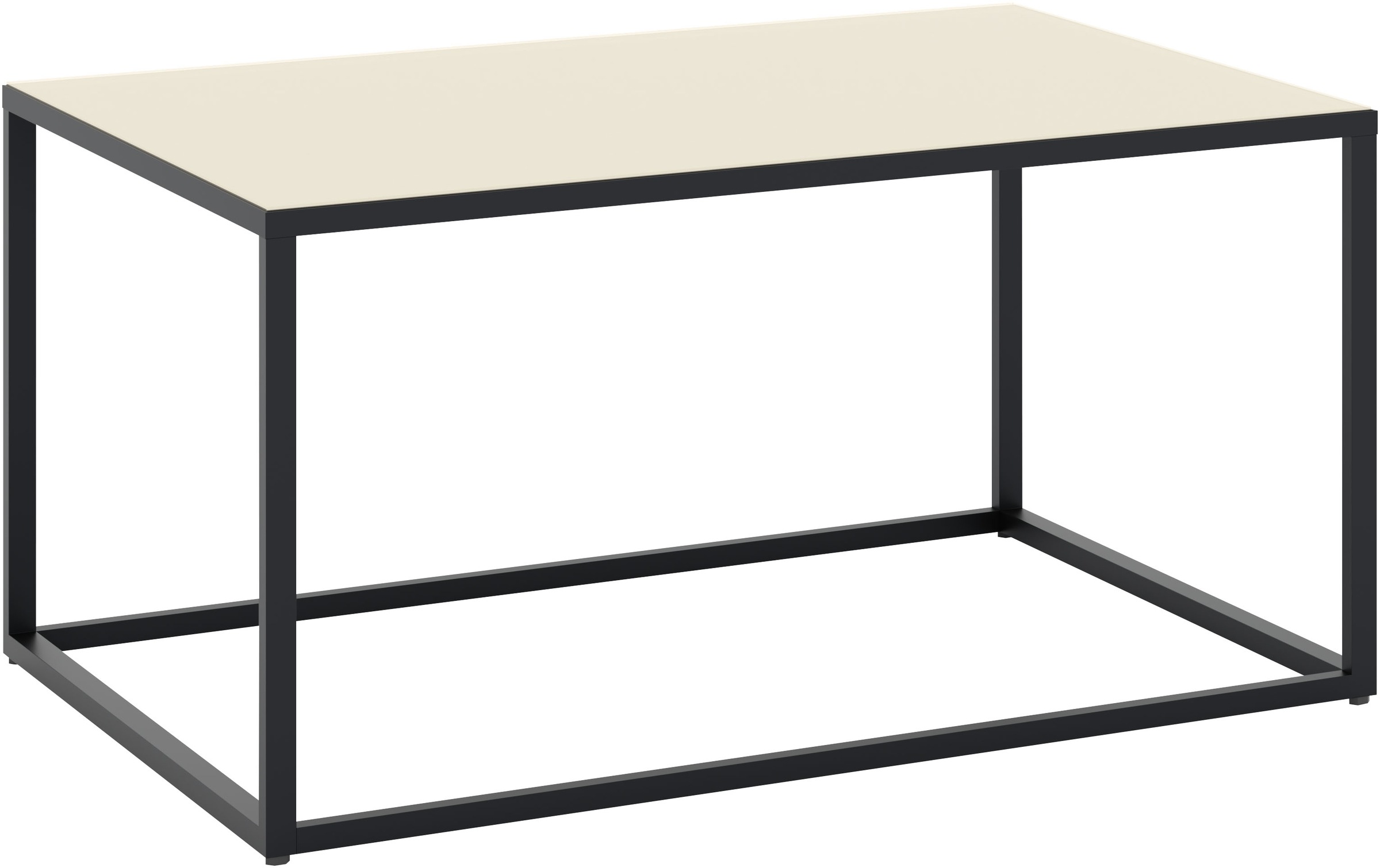 Couchtisch, B:100cm H:50cm T:60cmgraphit schwarz, glas kaschmir glanz, graphit schwarz, glas kaschmir glanz, SET ONE BY MUSTERRING, Wohnzimmer,