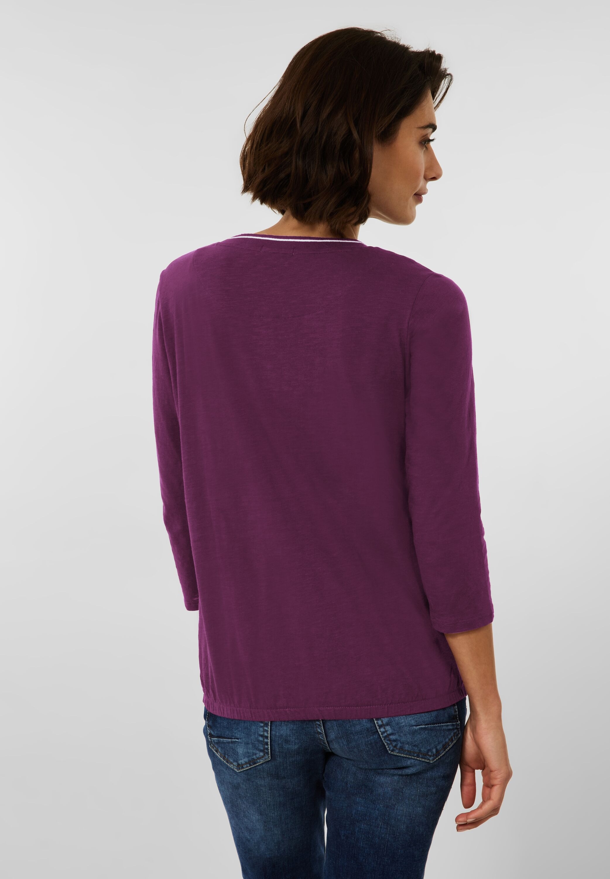 Cecil 3/4-Arm-Shirt, in Unifarbe