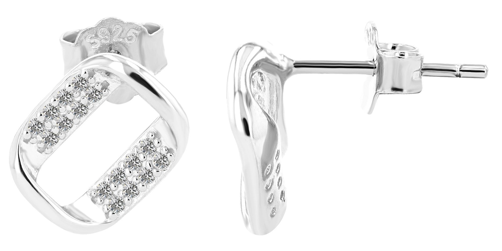 Adelia´s Paar Ohrhänger »Ohrringe – Ohrstecker aus 925 Silber« Geschenkidee: zeitlos und vielseitig