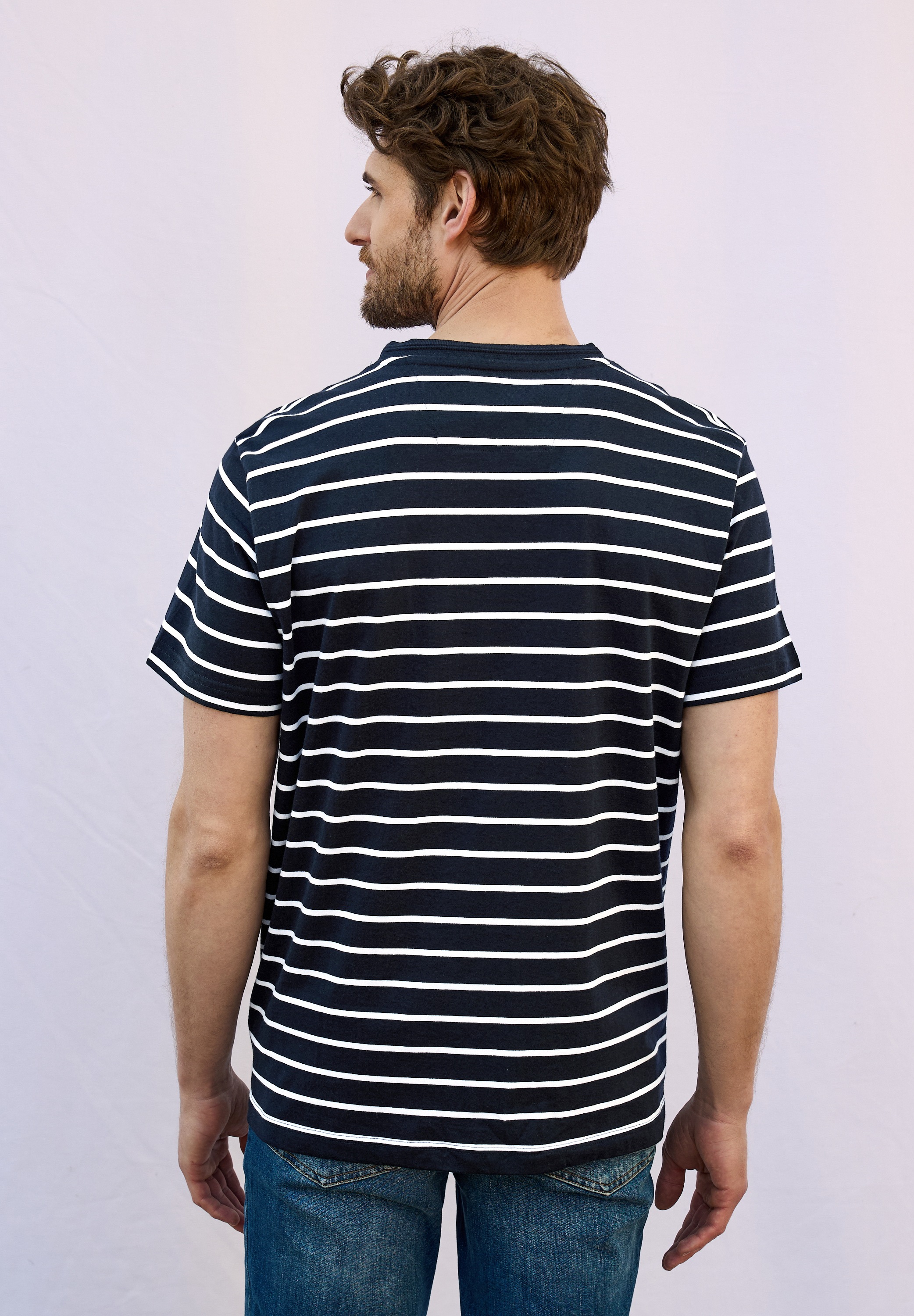 STREET ONE MEN T-Shirt, aus reiner Baumwolle